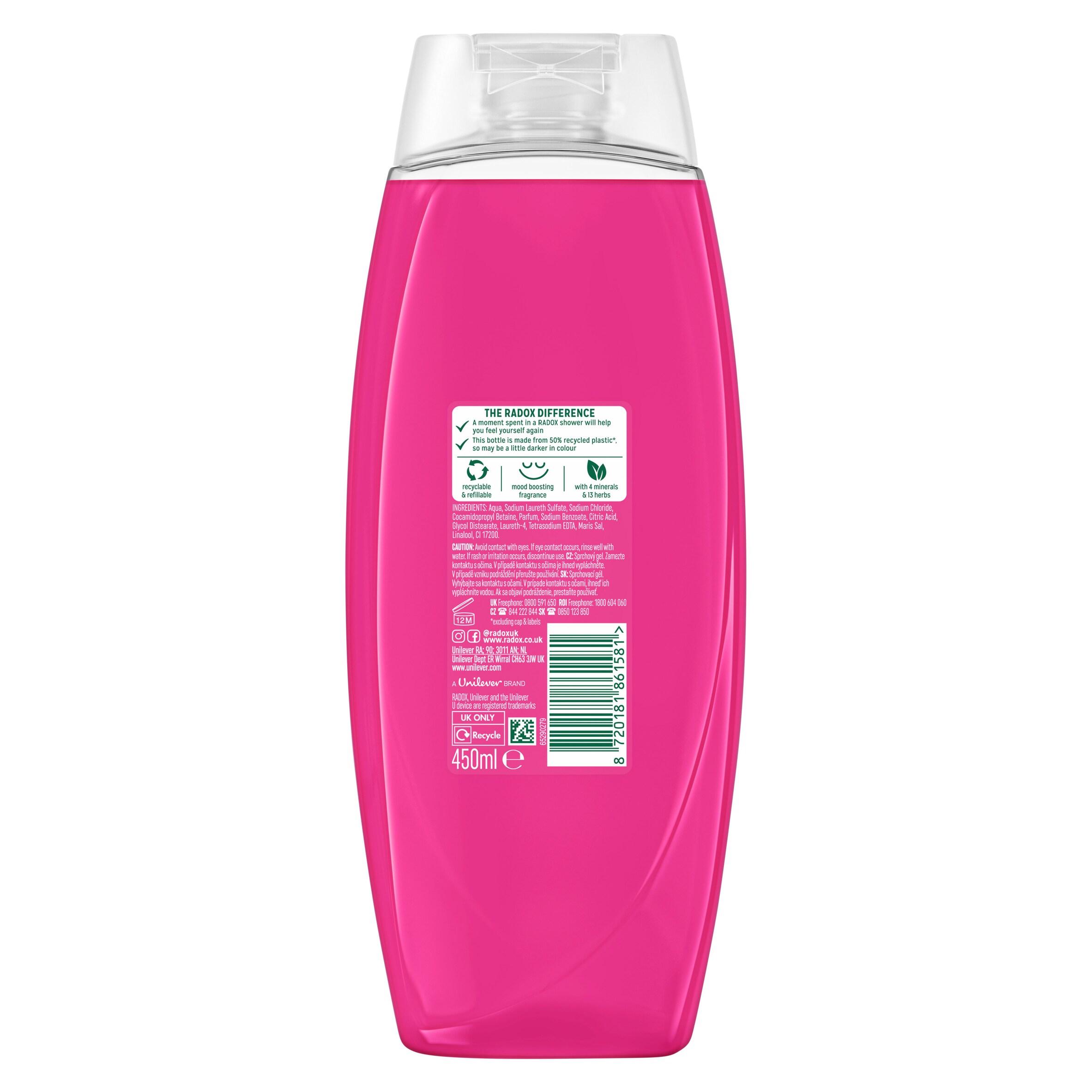 Radox 450ml Mineral Therapy Feel Radiant Shower Gel thumbnail 6