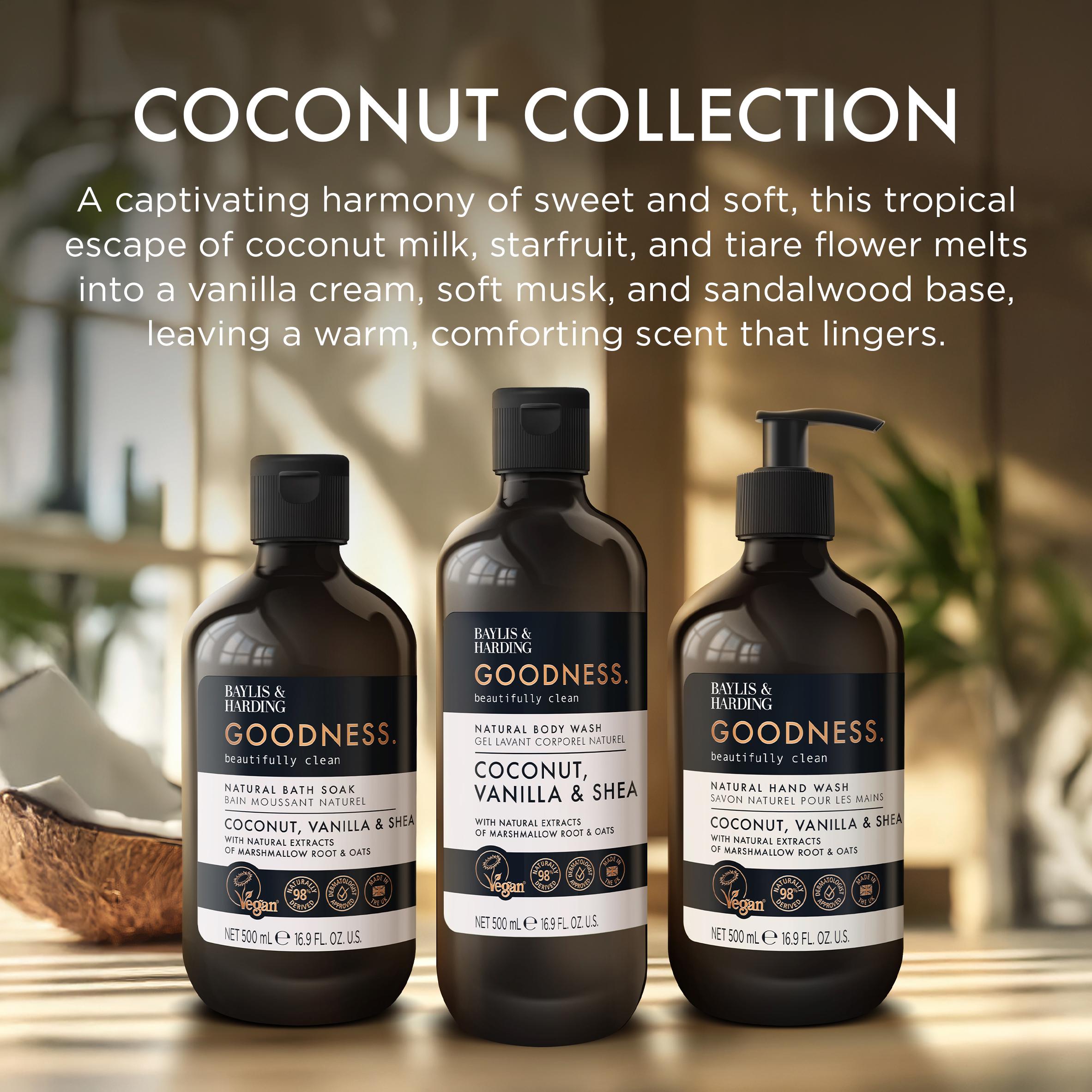 Baylis & Harding 500ml Goodness Coconut, Vanilla & Shea Body Wash thumbnail 4