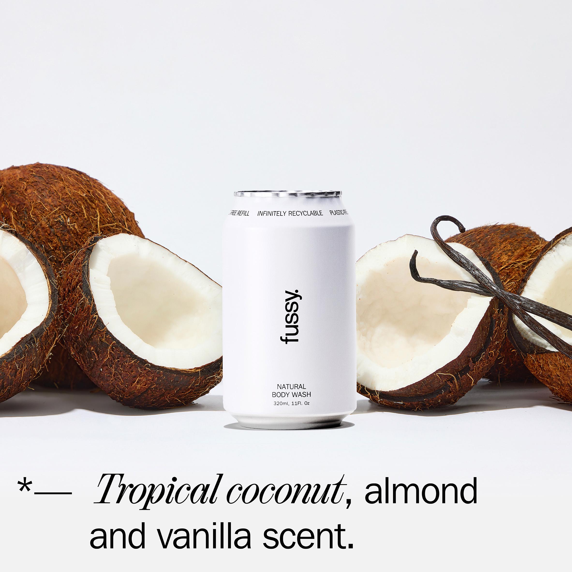 Fussy 320ml Coconut Milk Refillable Natural Body Wash thumbnail 4