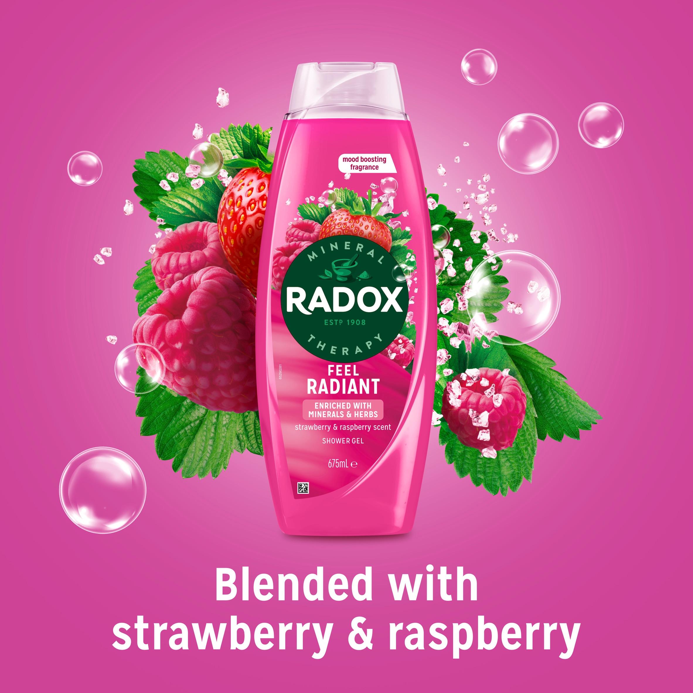 Radox 675ml Mineral Therapy Feel Radiant Shower Gel thumbnail 2
