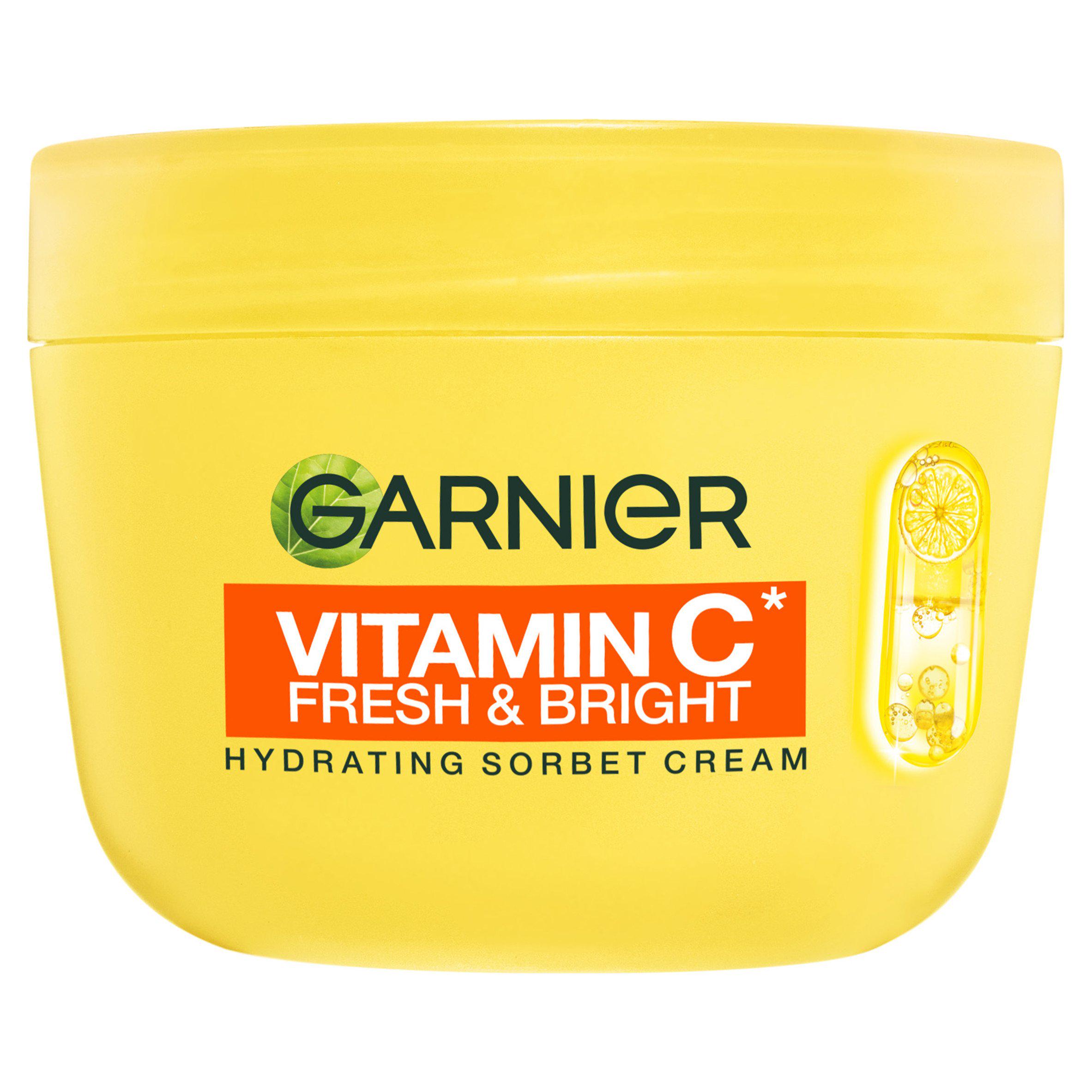 Garnier 85ml Vitamin C Fresh & Bright 4% Vitamin C + Niacinamide Hydrating Sorbet Cream