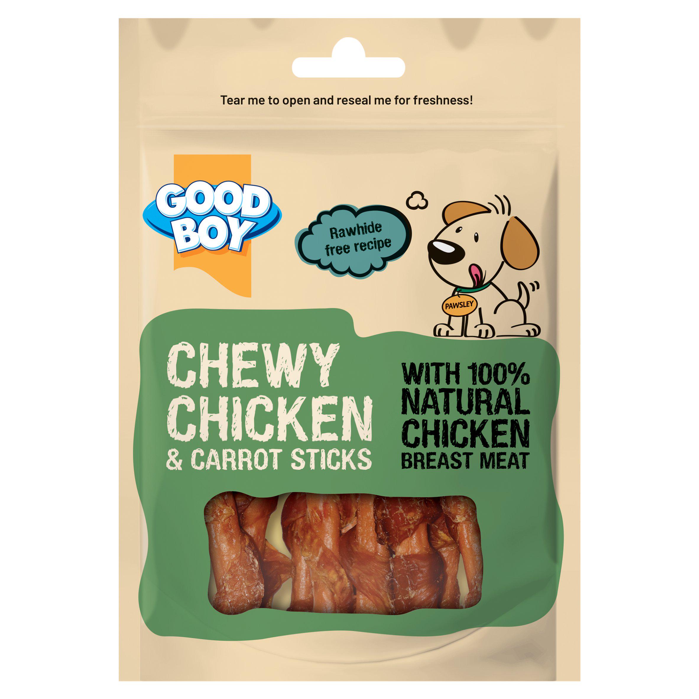 Good Boy 70g Chewy Chicken & Carrot Sticks Dog Treats