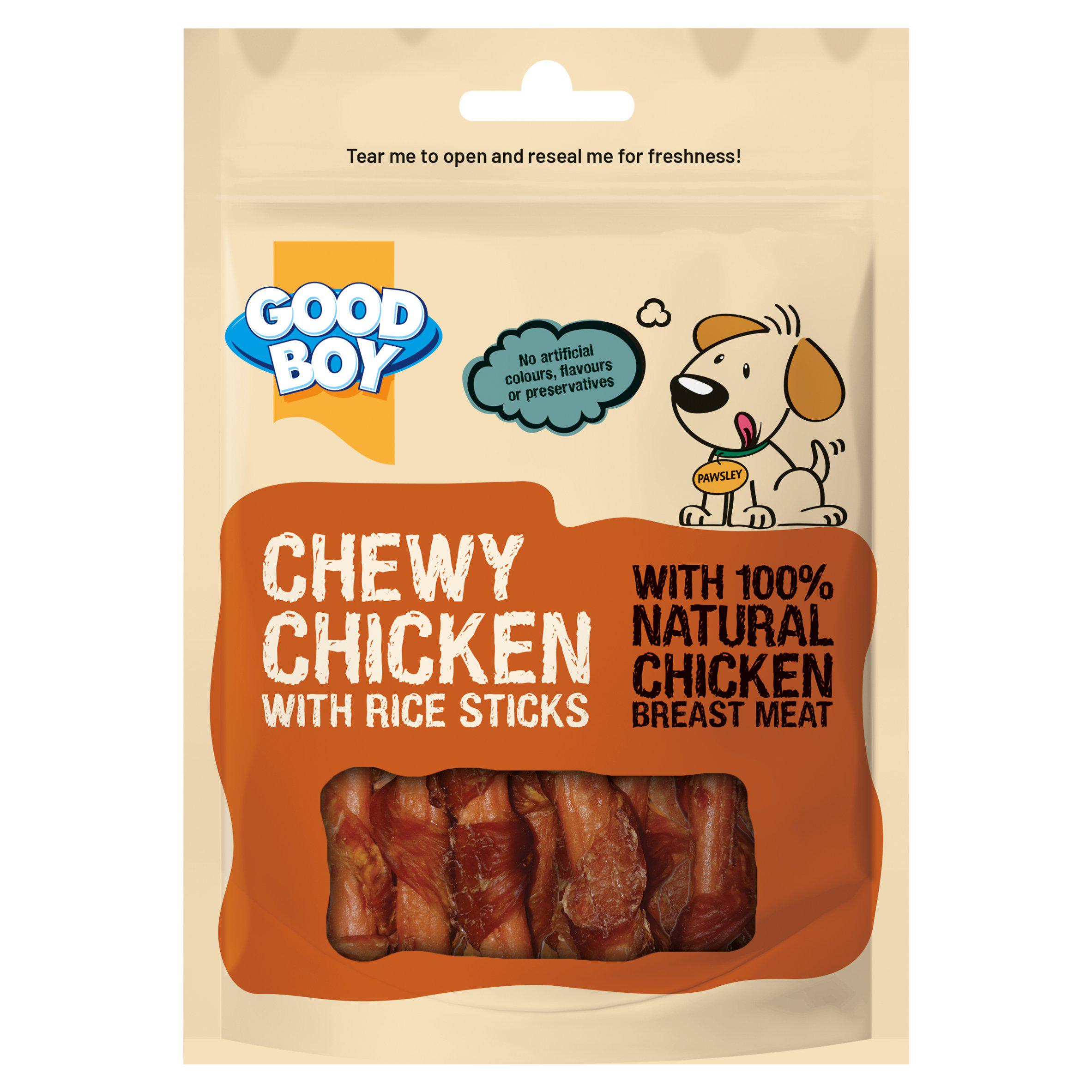 Good Boy 70g Chewy Chicken with Rice Sticks Dog Treats