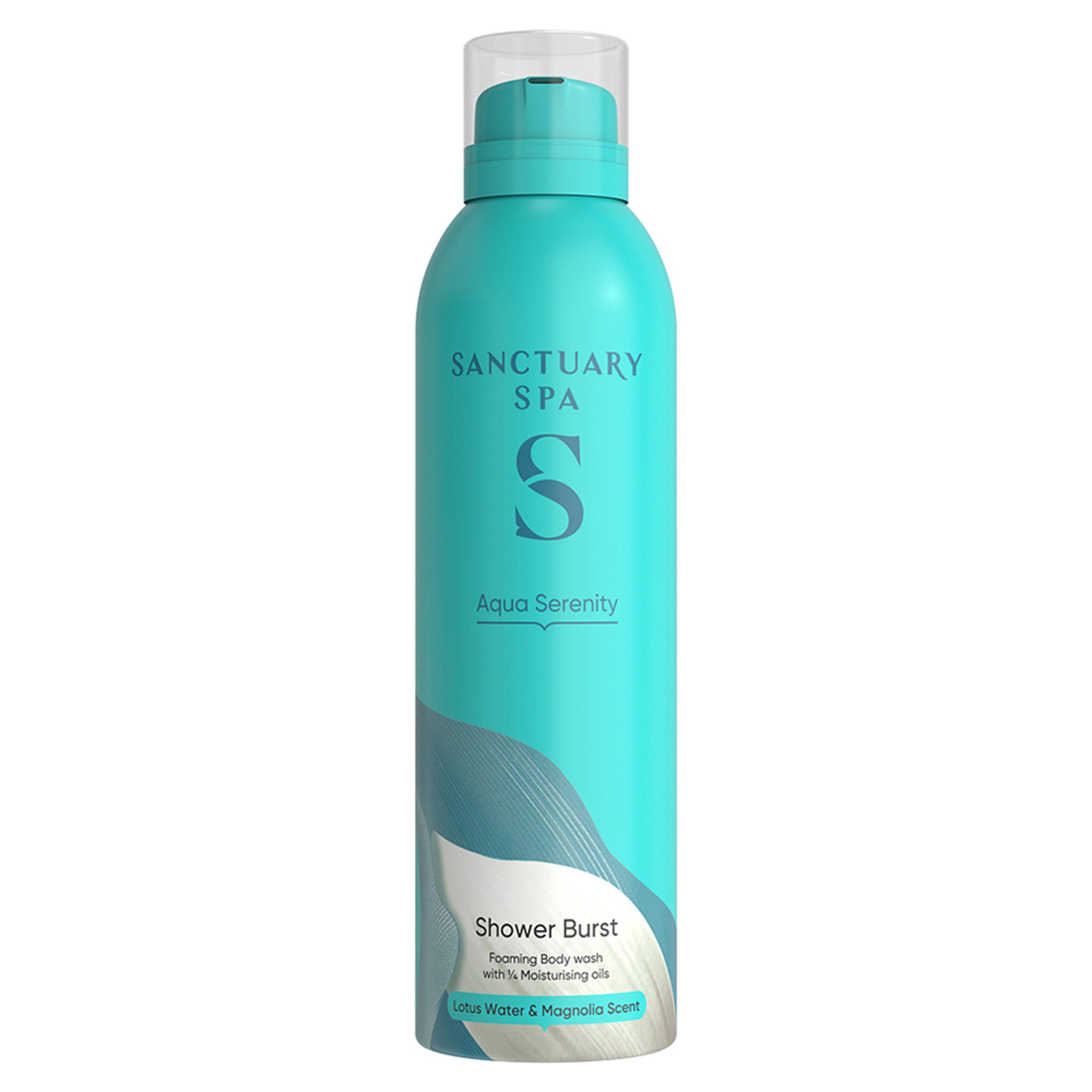 Sanctuary Spa 200ml Aqua Serenity Lotus Water & Magnolia Scent Shower Burst