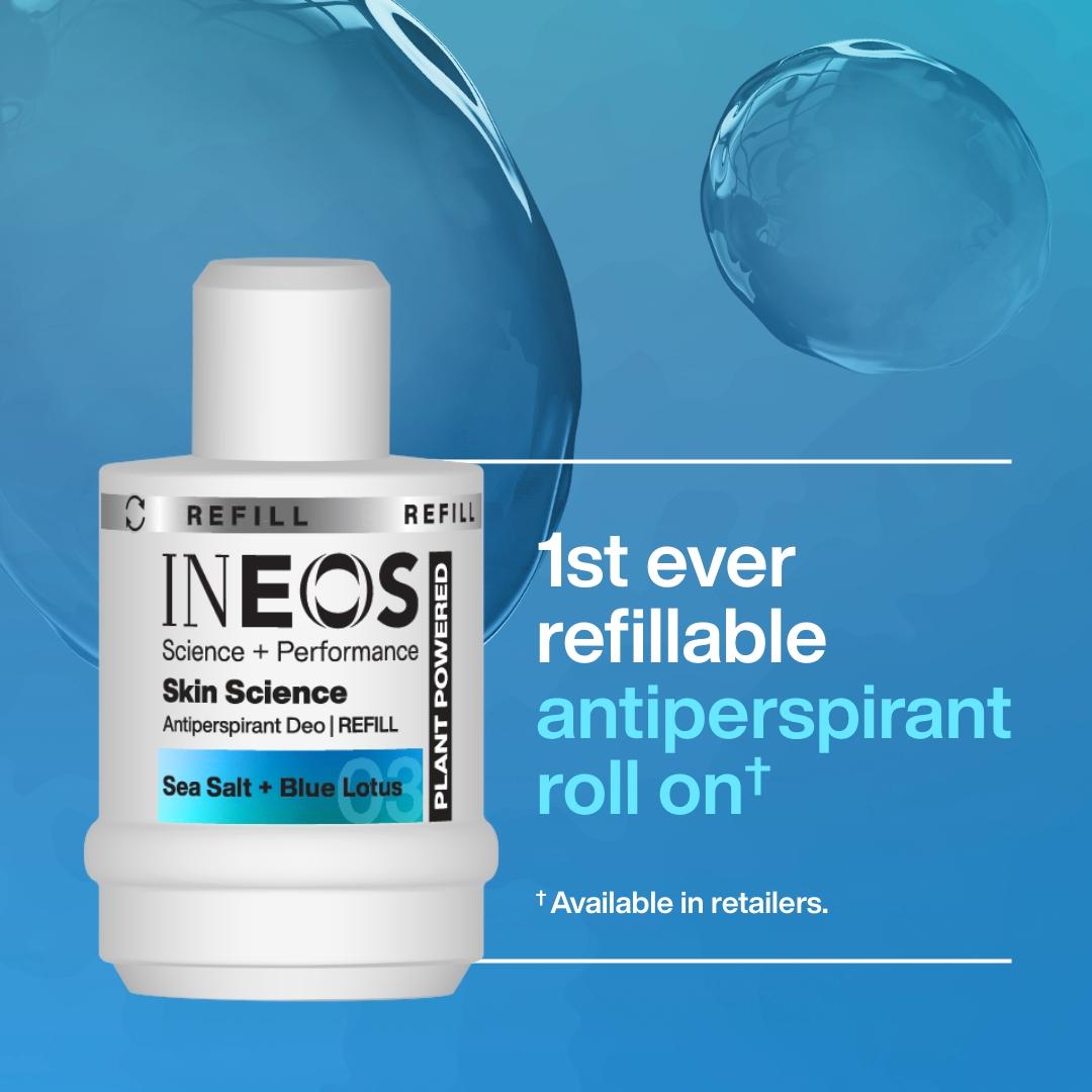 Ineos 50ml Skin Science Sea Salt + Blue Lotus Antiperspirant Roll On Deodorant Refill thumbnail 4