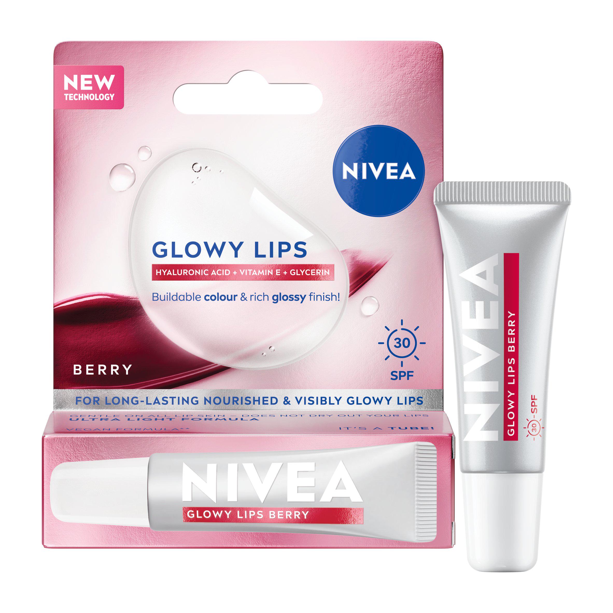 Nivea 10ml Glowy Berry SPF 30 Lip Balm