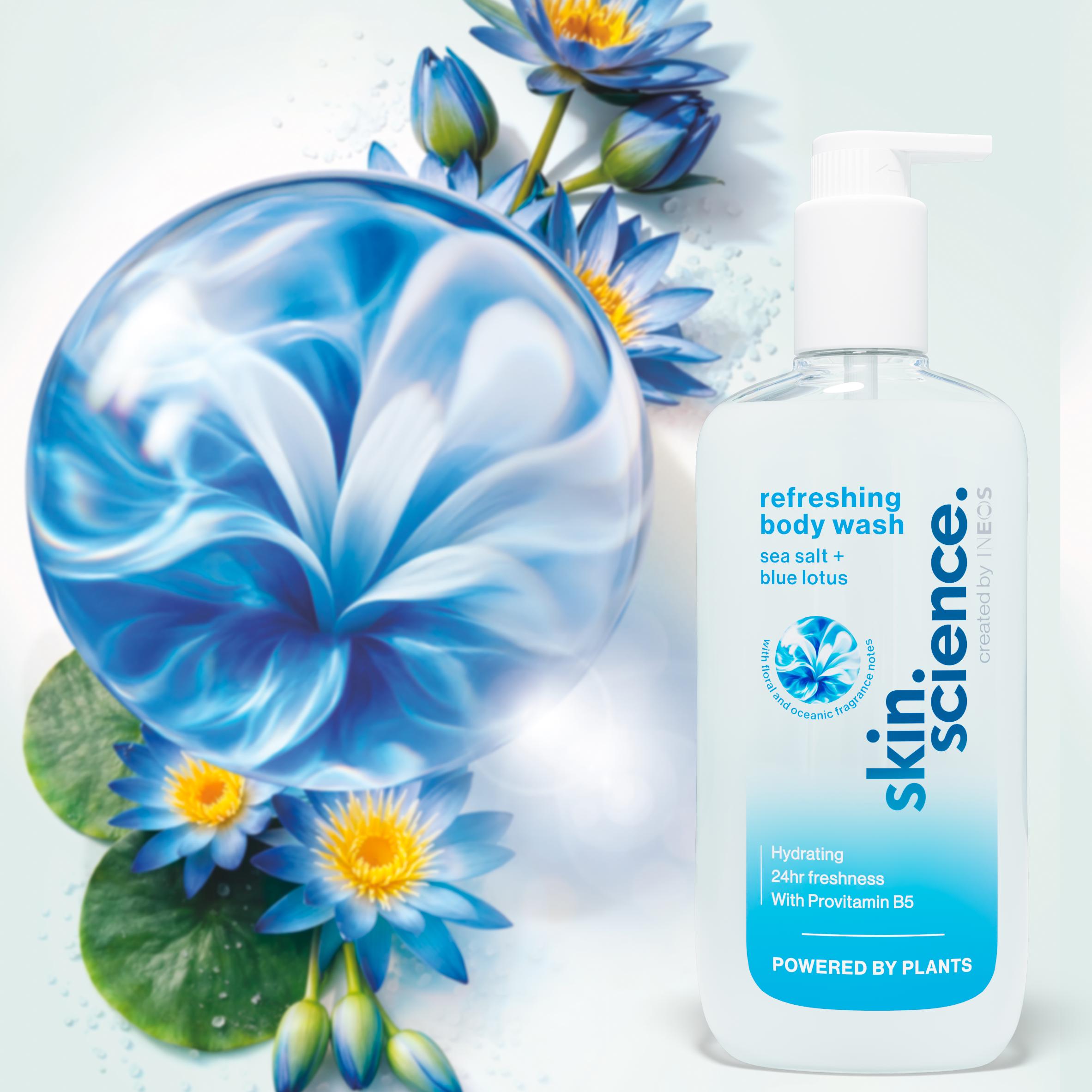 Ineos Skin Science 500ml Sea Salt + Blue Lotus Body Wash thumbnail 2