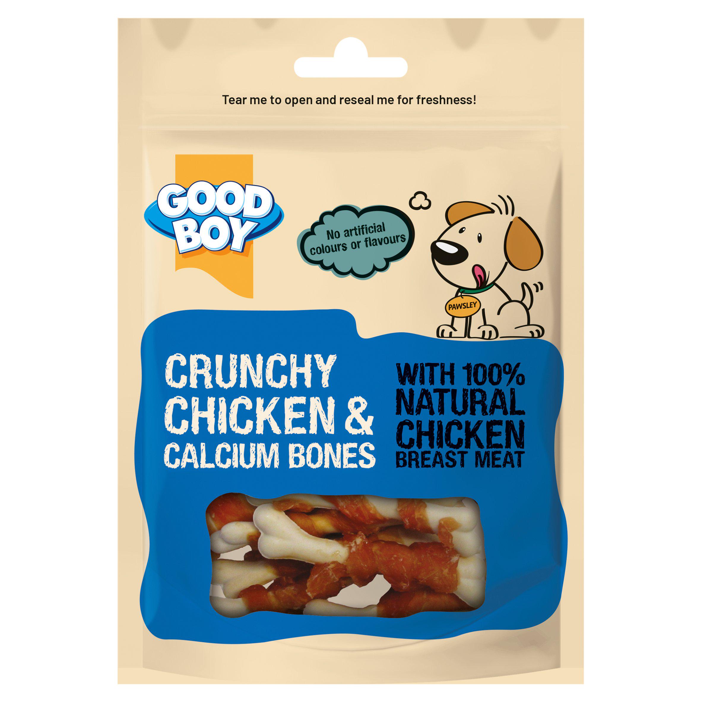 Good Boy 90g Crunchy Chicken & Calcium Bones Dog Treats