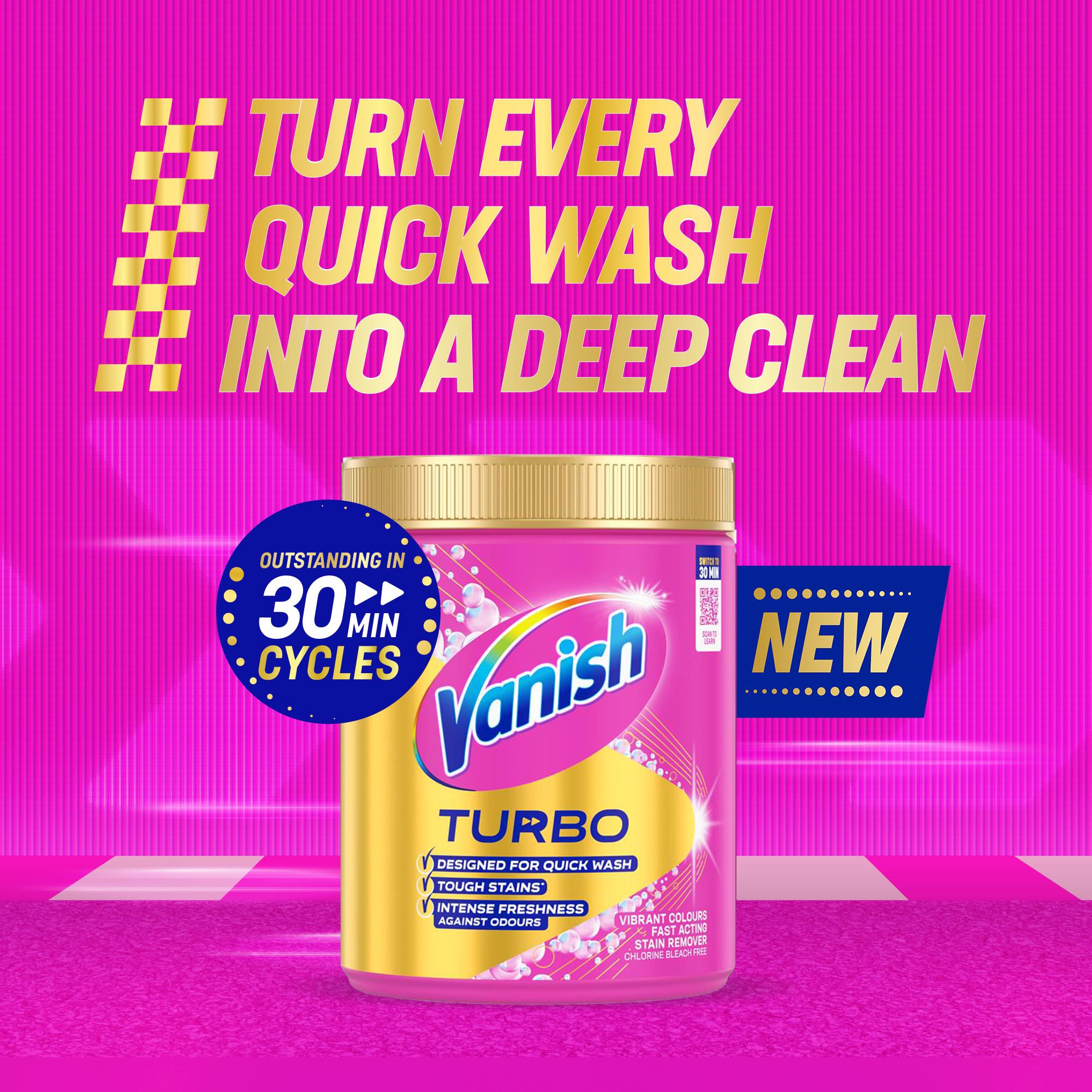 Vanish Turbo Fast Acting Stain Remover Powder 470g thumbnail 2