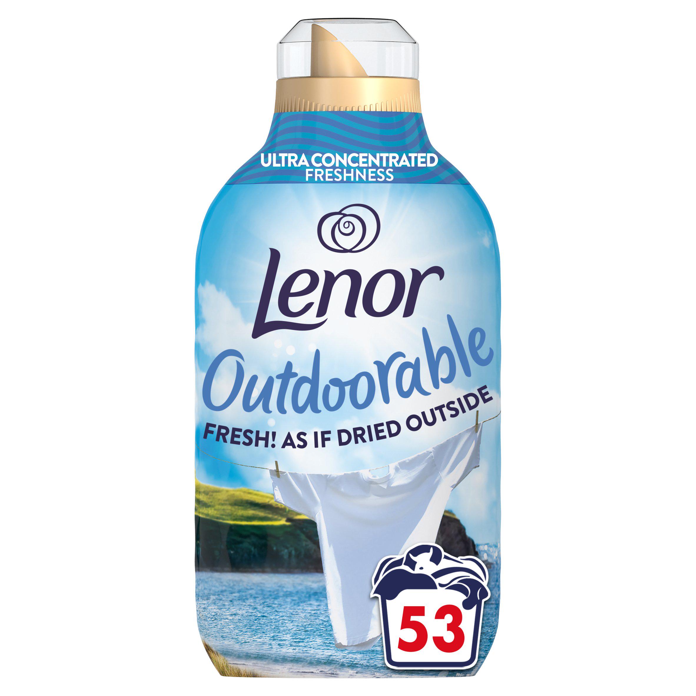 Lenor Outdoorable Fabric Conditioner Sea Breeze Stroll 53 Washes 742ml