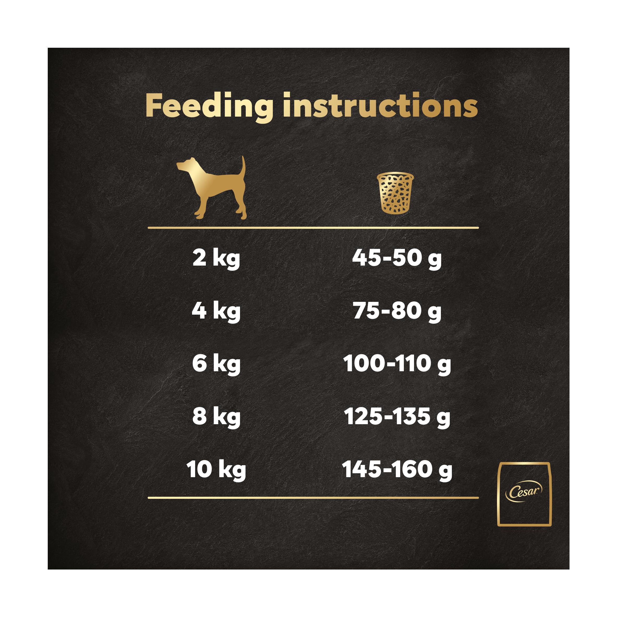 Cesar 1.4kg Fresh Chicken, Salmon & Vegetables Adult Dry Dog Food thumbnail 4