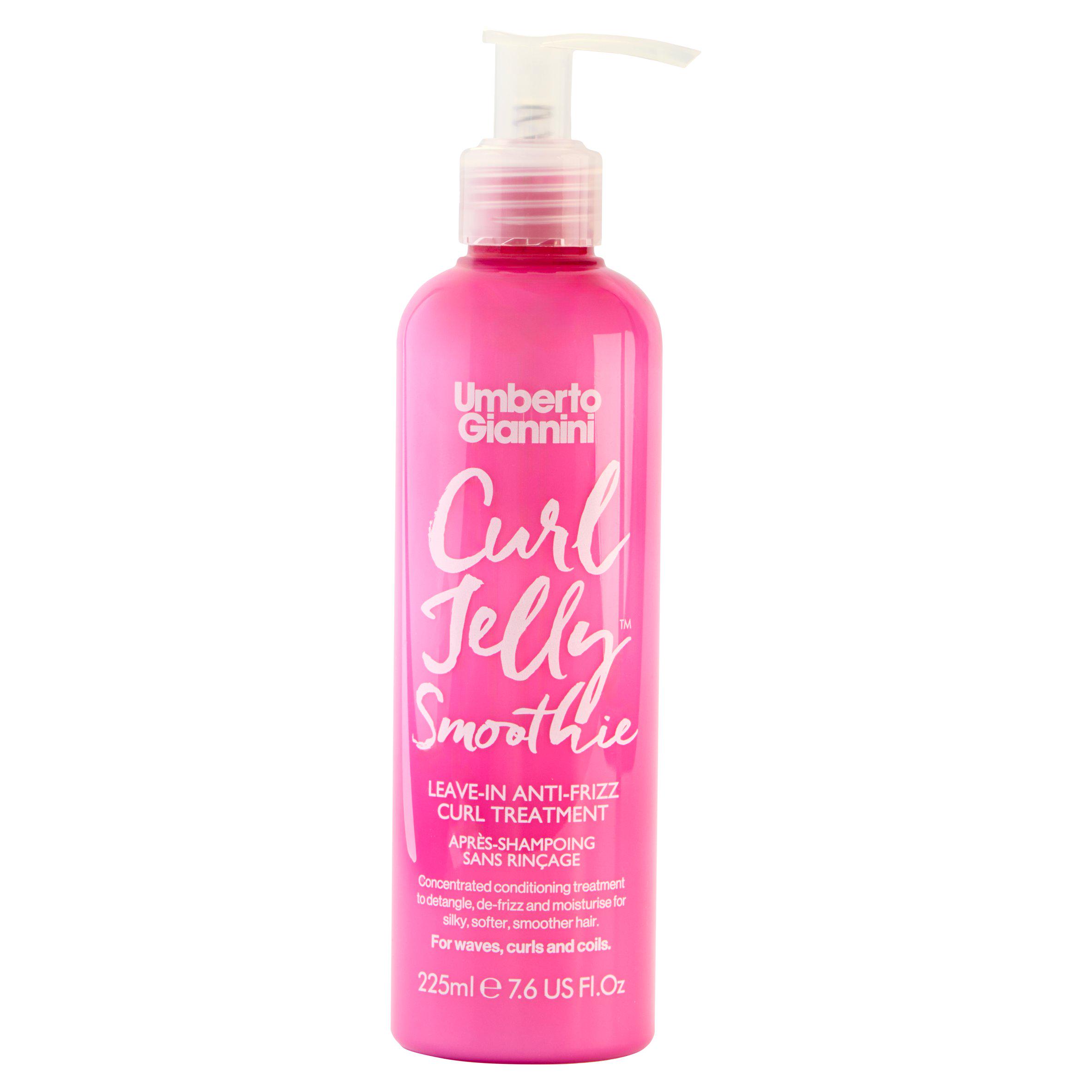 Umberto Giannini 225ml Leave in Anti Frizz Treatment Curl Jelly Smoothie Shampoo