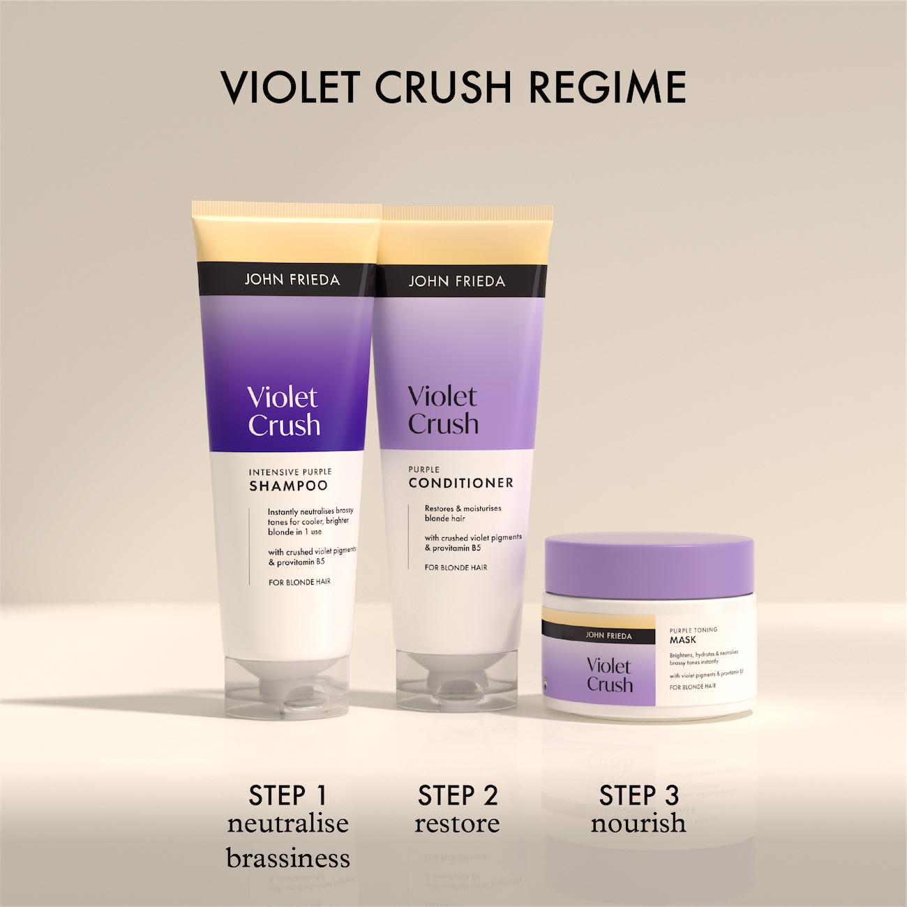 John Frieda 250ml Violet Crush Intensive Purple Shampoo thumbnail 5