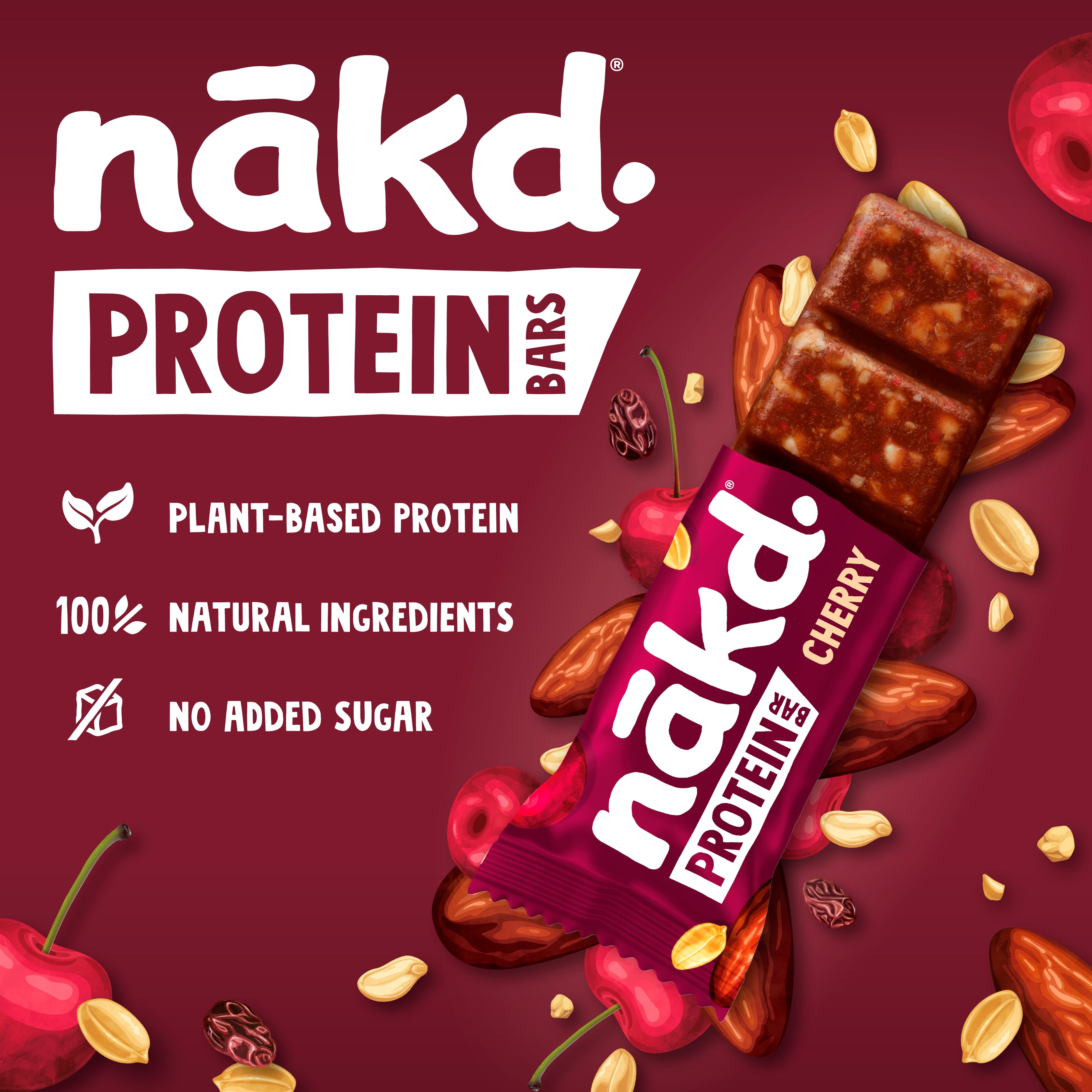 Nakd 3 x 45g Cherry Fruit & Nut Protein Bars thumbnail 2