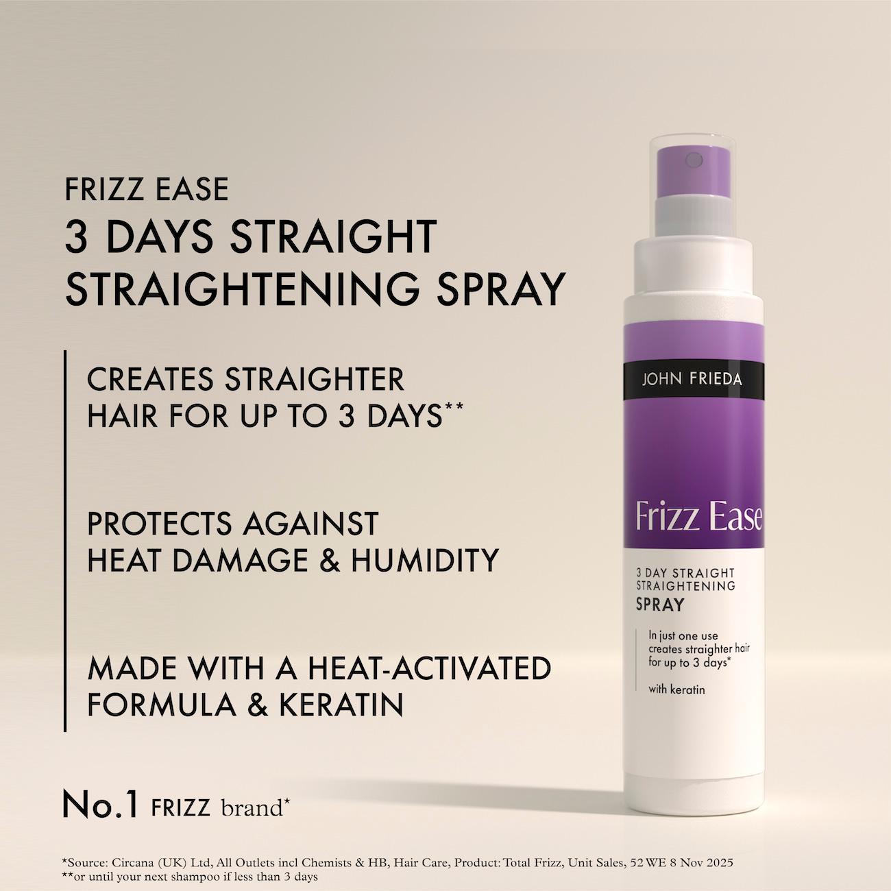 John Frieda 100ml Frizz Ease 3 Day Straightening Spray thumbnail 3