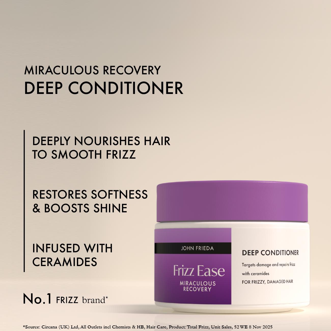 John Frieda 250ml Frizz Ease Miraculous Recovery Deep Conditioner thumbnail 3
