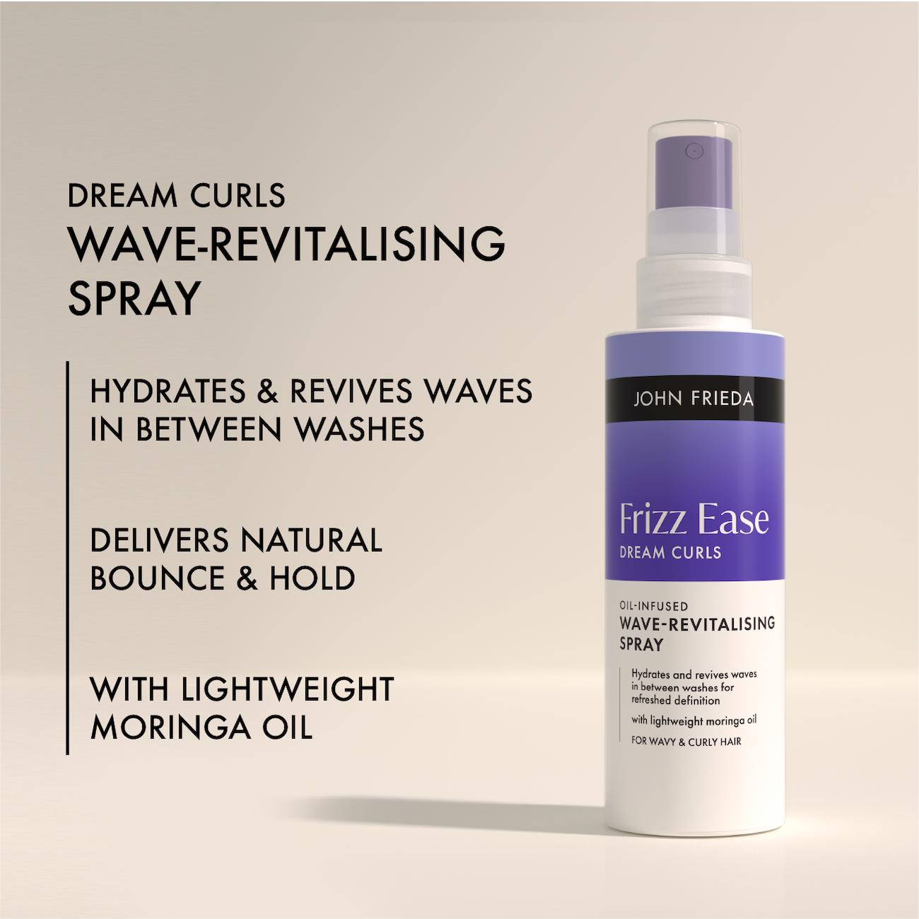 John Frieda 150ml Frizz Ease Dream Curls Oil Infused Wave Revitalising Spray thumbnail 3