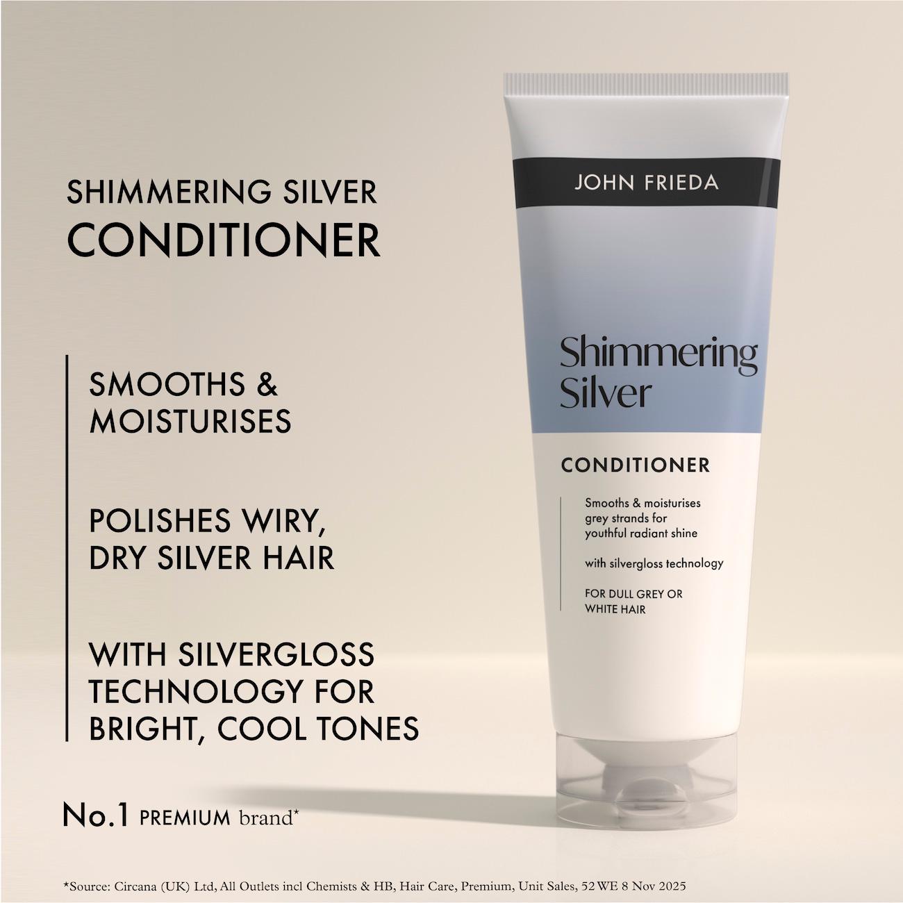 John Frieda 250ml Shimmering Silver Conditioner thumbnail 3