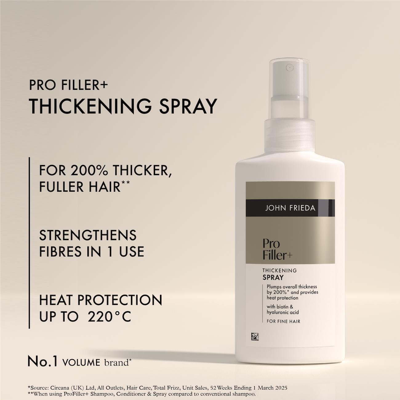 John Frieda 150ml Pro Filler + Thickening Spray thumbnail 3
