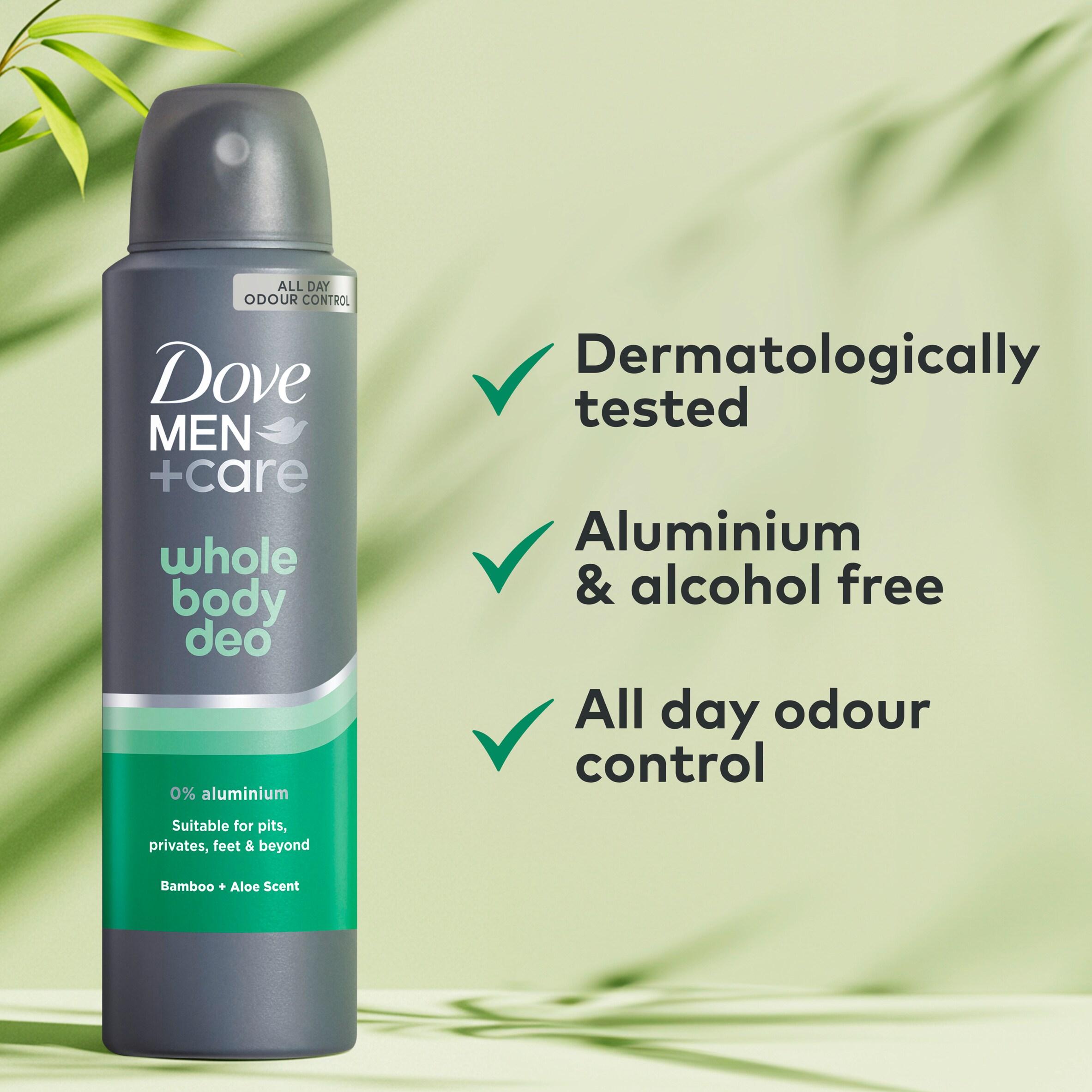 Dove Men+Care 150ml Bamboo & Aloe Whole Body Deodorant Spray thumbnail 3