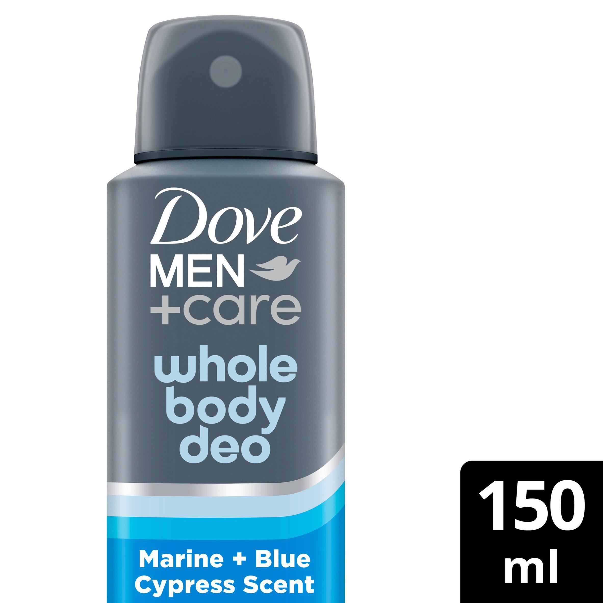 Dove Men+Care Marine & Blue Cypress 48h Whole Body Deodorant Spray 150ml