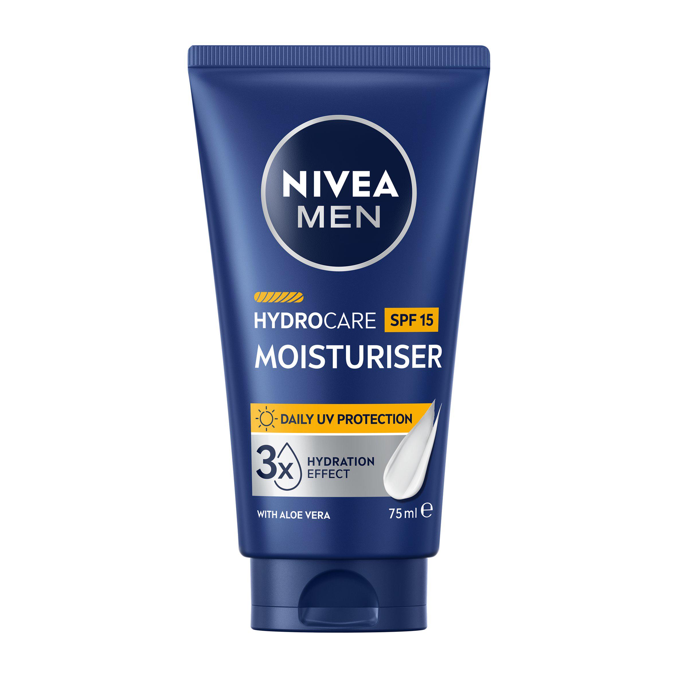 Nivea Men 75ml Hydrocare SPF 15 with Aloe Vera Face Moisturiser