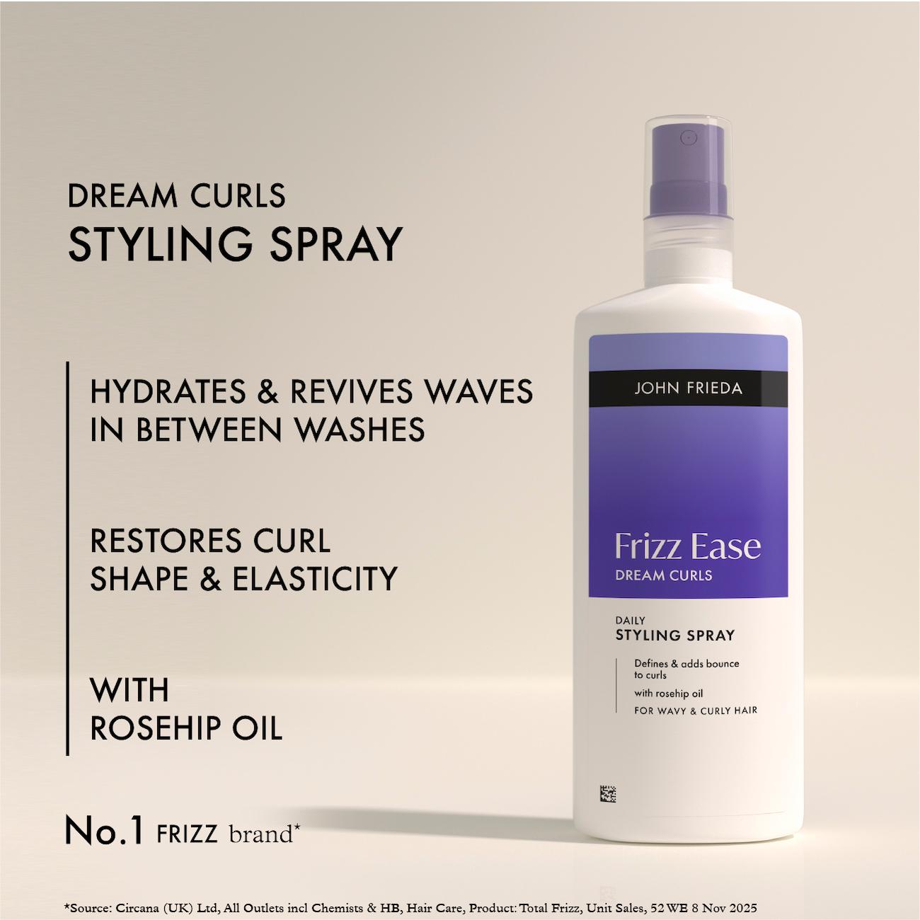 John Frieda 200ml Frizz Ease Dream Curls Daily Styling Spray thumbnail 3