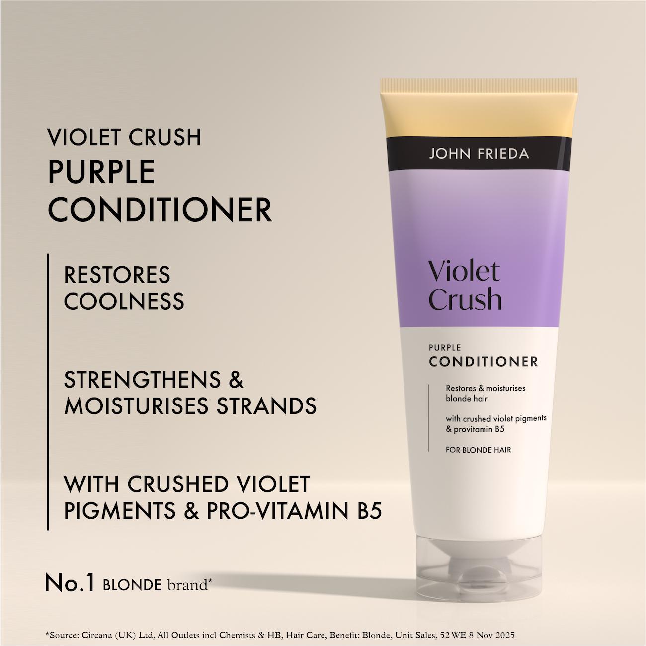 John Frieda 250ml Violet Crush Purple Conditioner thumbnail 3
