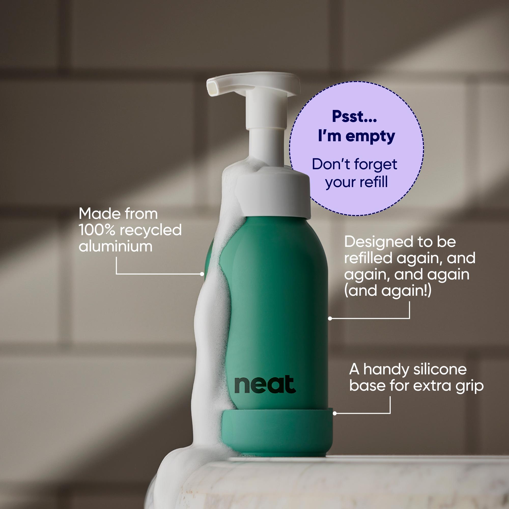 Neat. 300ml Sage Refillable Foaming Hand Wash Dispenser thumbnail 3