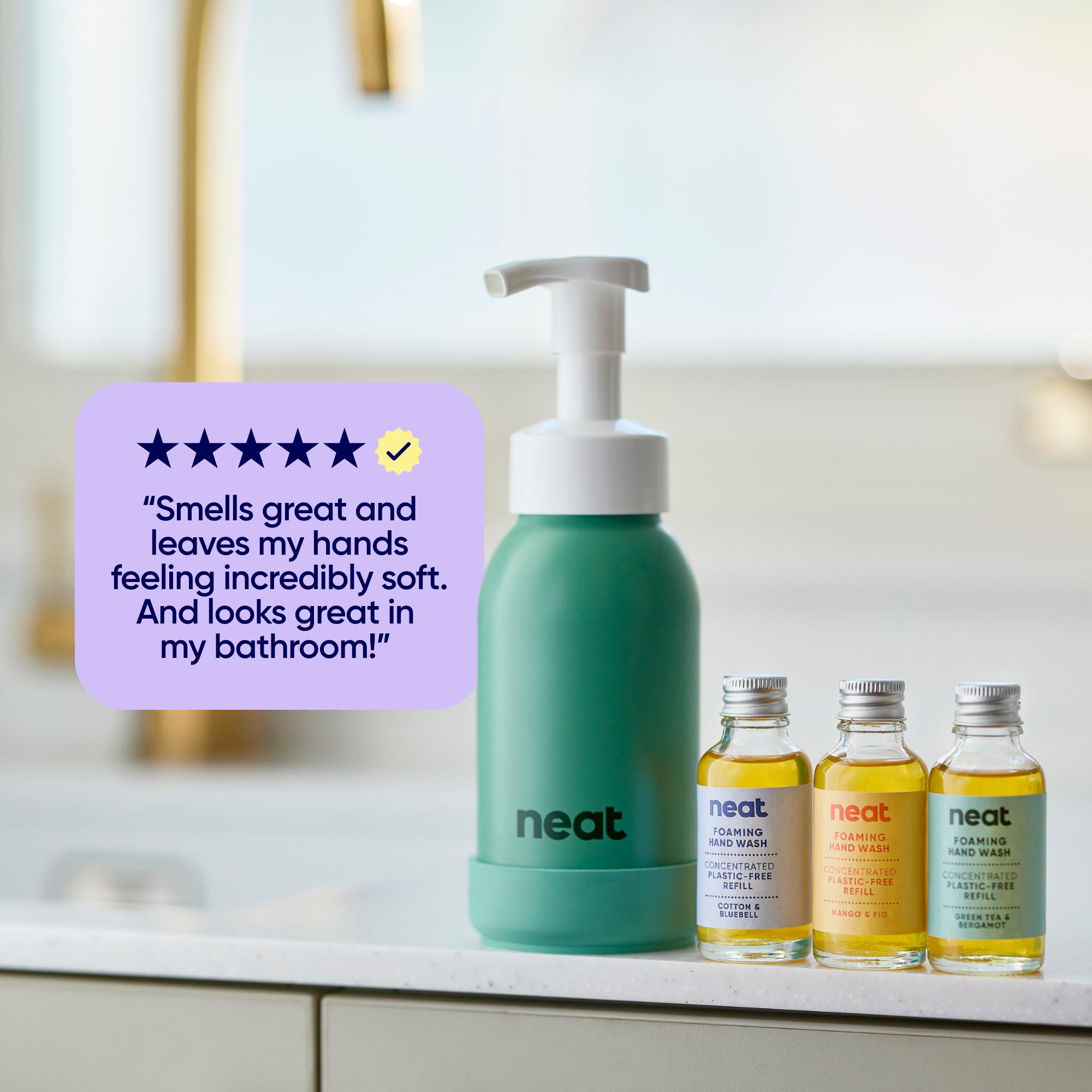 Neat. 300ml Sage Refillable Foaming Hand Wash Dispenser thumbnail 4
