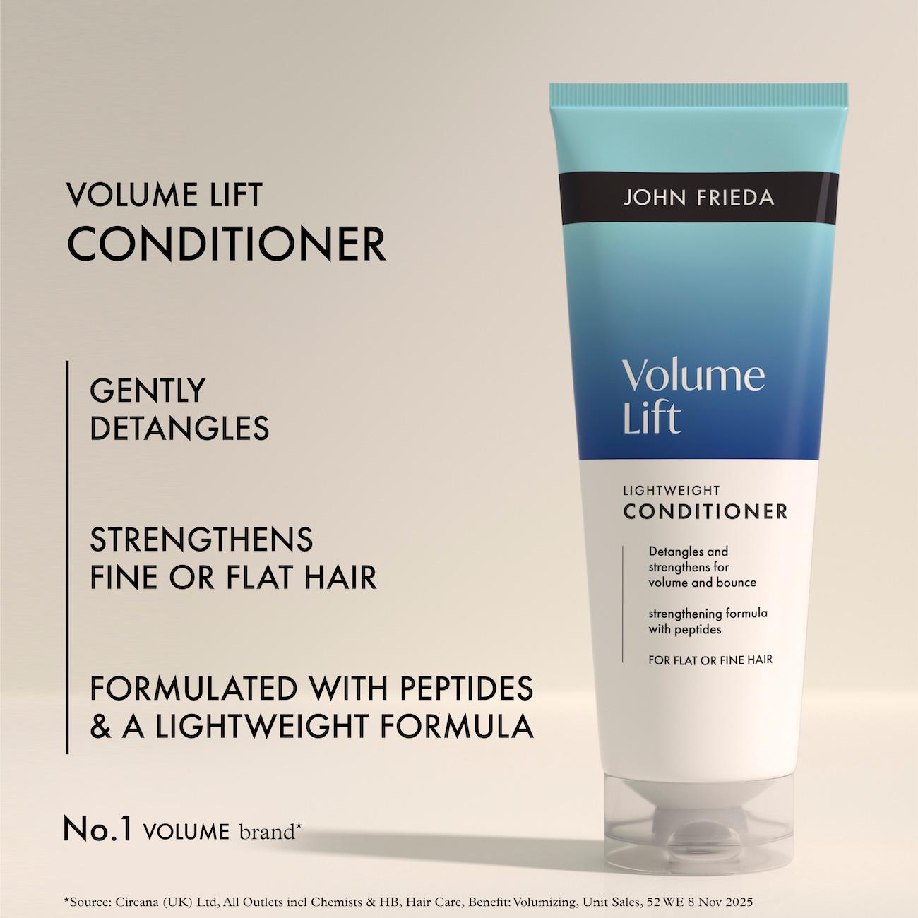 John Frieda 250ml Volume Lift Lightweight Conditioner thumbnail 3