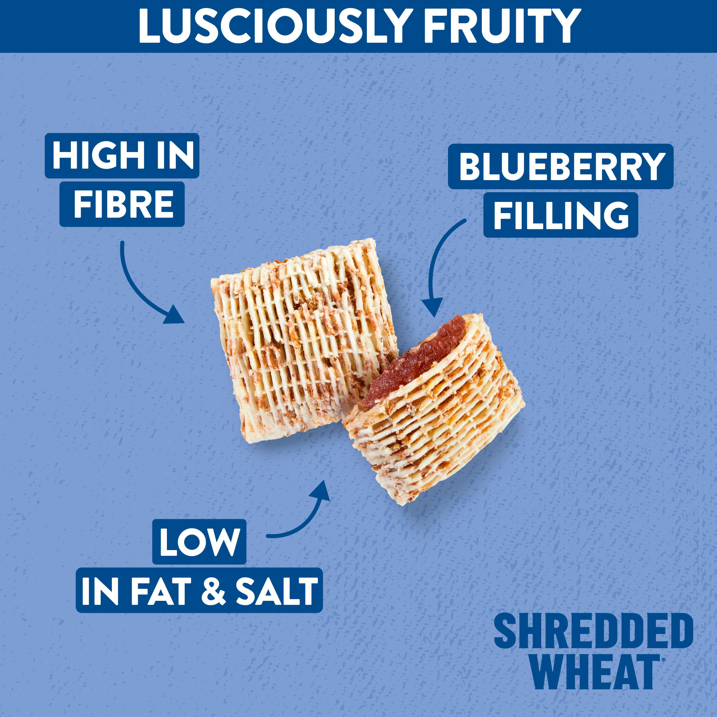 Nestle Shredded Wheat 450g Bitesize Blueberry Wheats Breakfast Cereal thumbnail 3