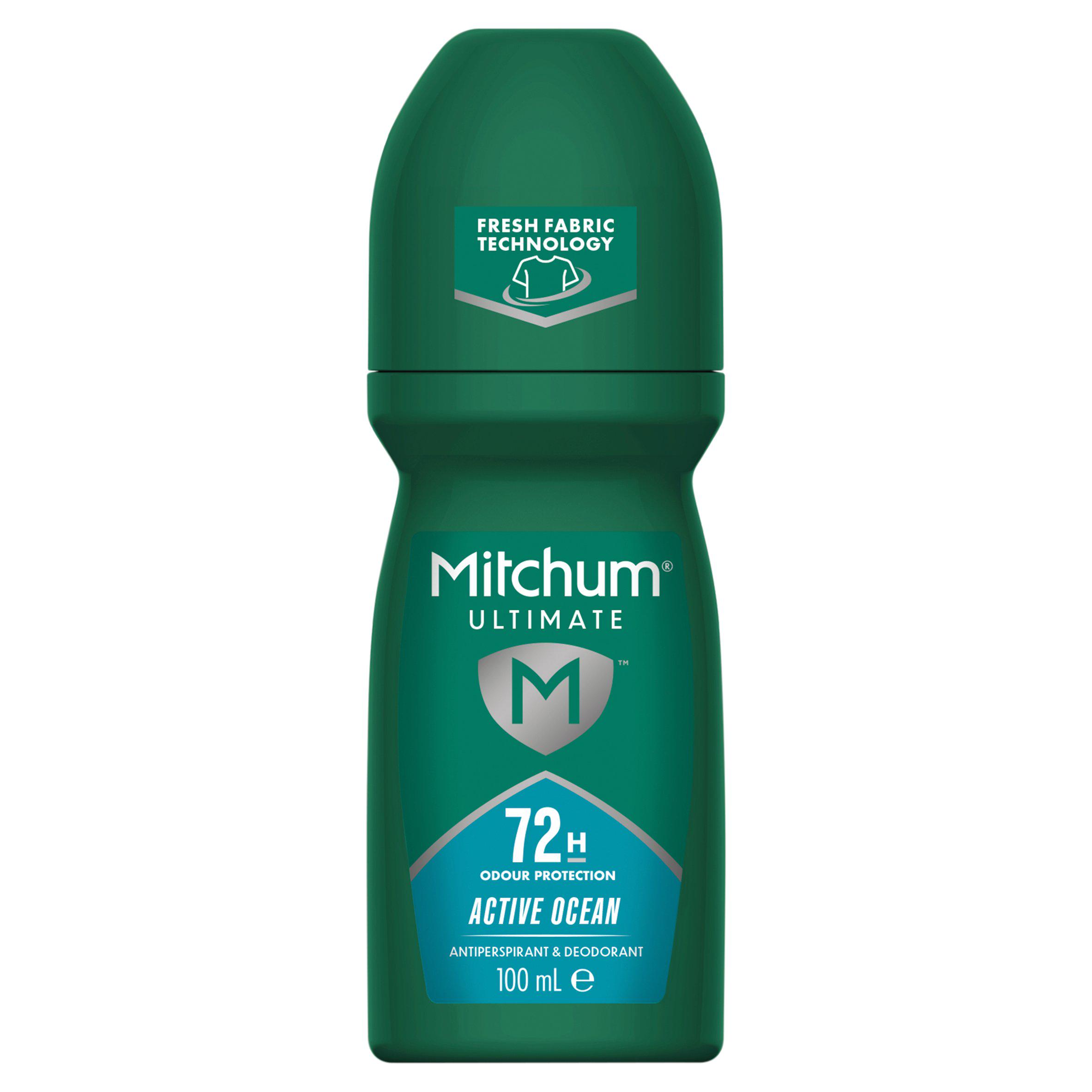 Mitchum Ultimate 72hr Odor Protection Active Ocean Roll On 100ml