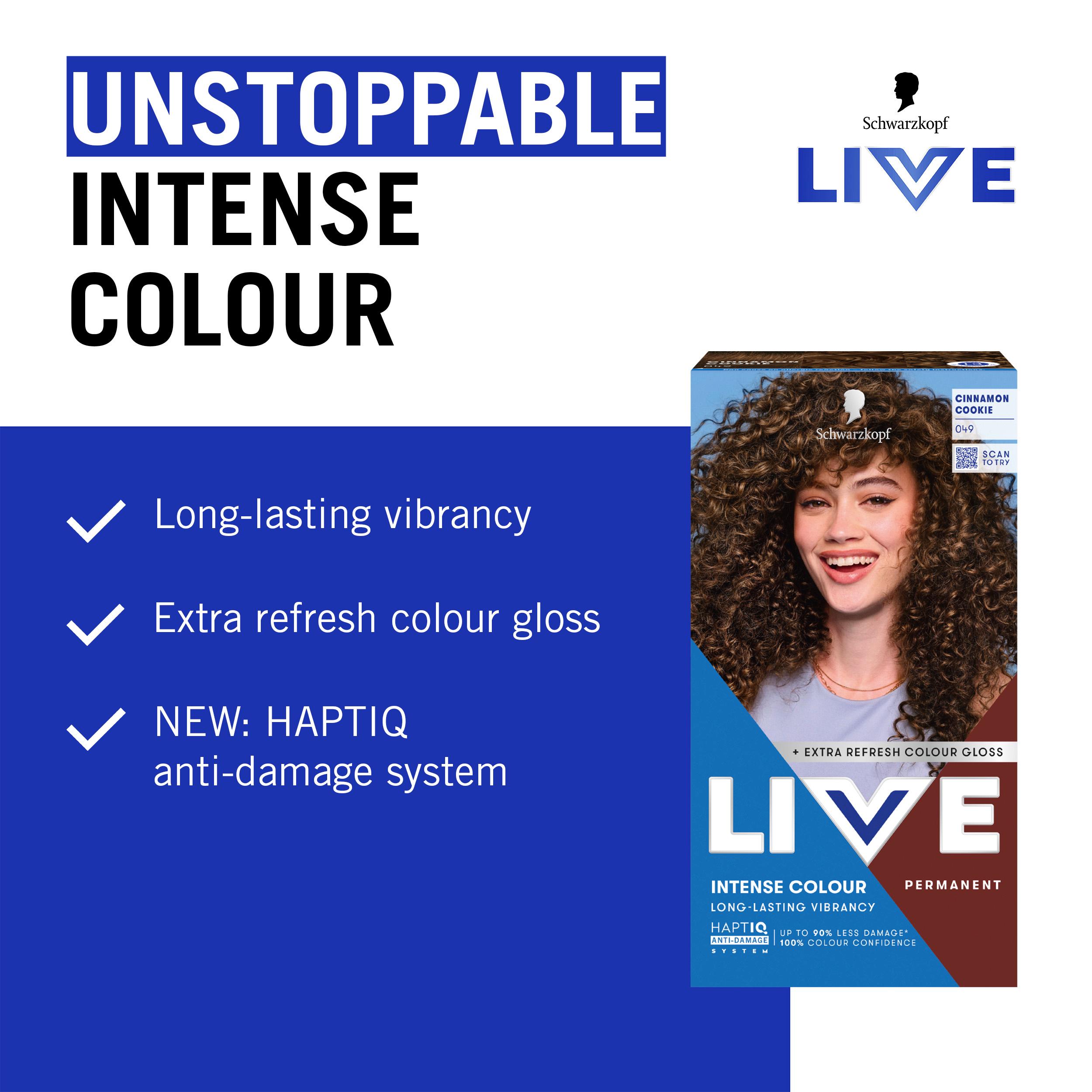 Schwarzkopf Live Intense Colour 850 Cinnamon Cookie Butter Permanent Hair Dye thumbnail 3