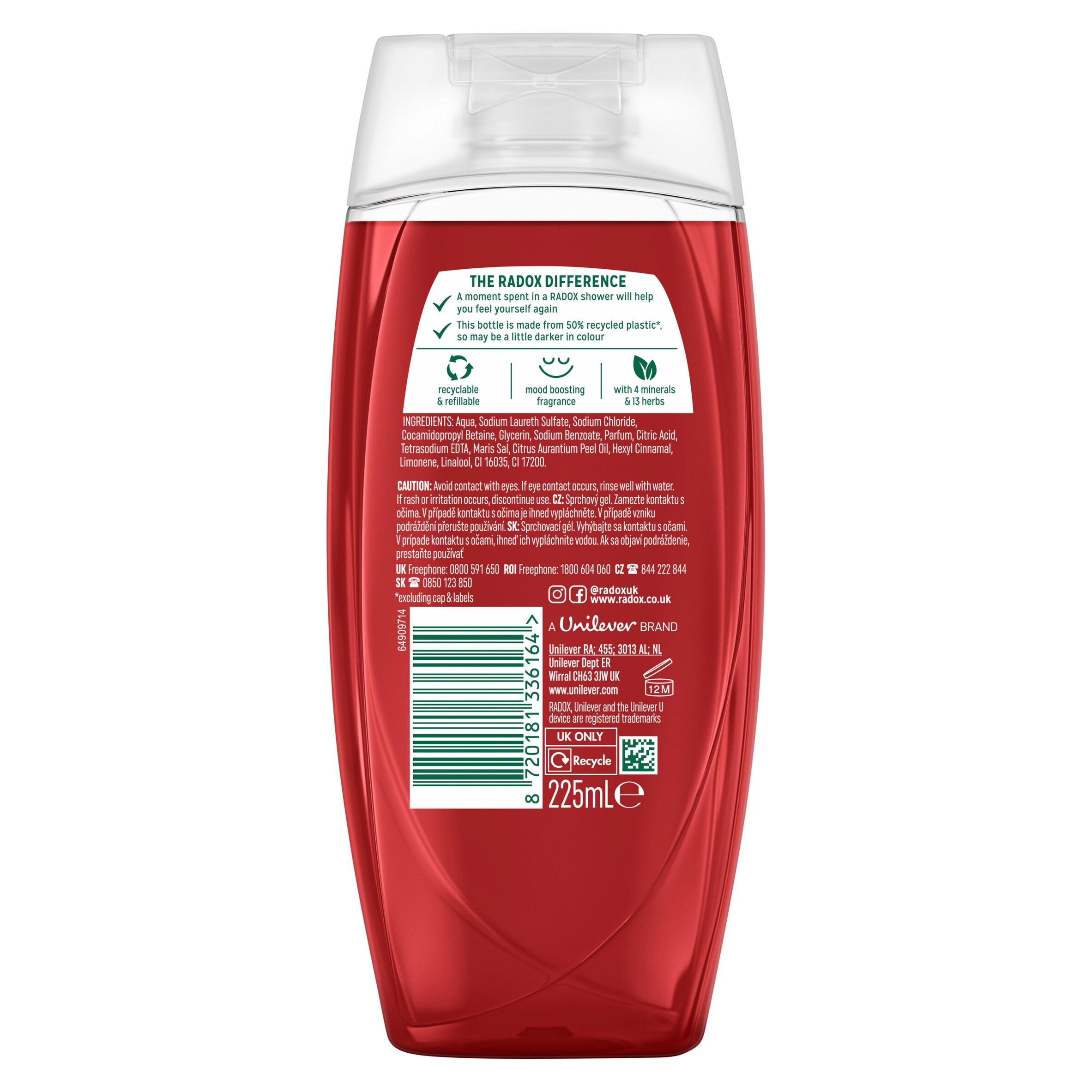 Radox 225ml Mineral Therapy Feel Ready Shower Gel thumbnail 6