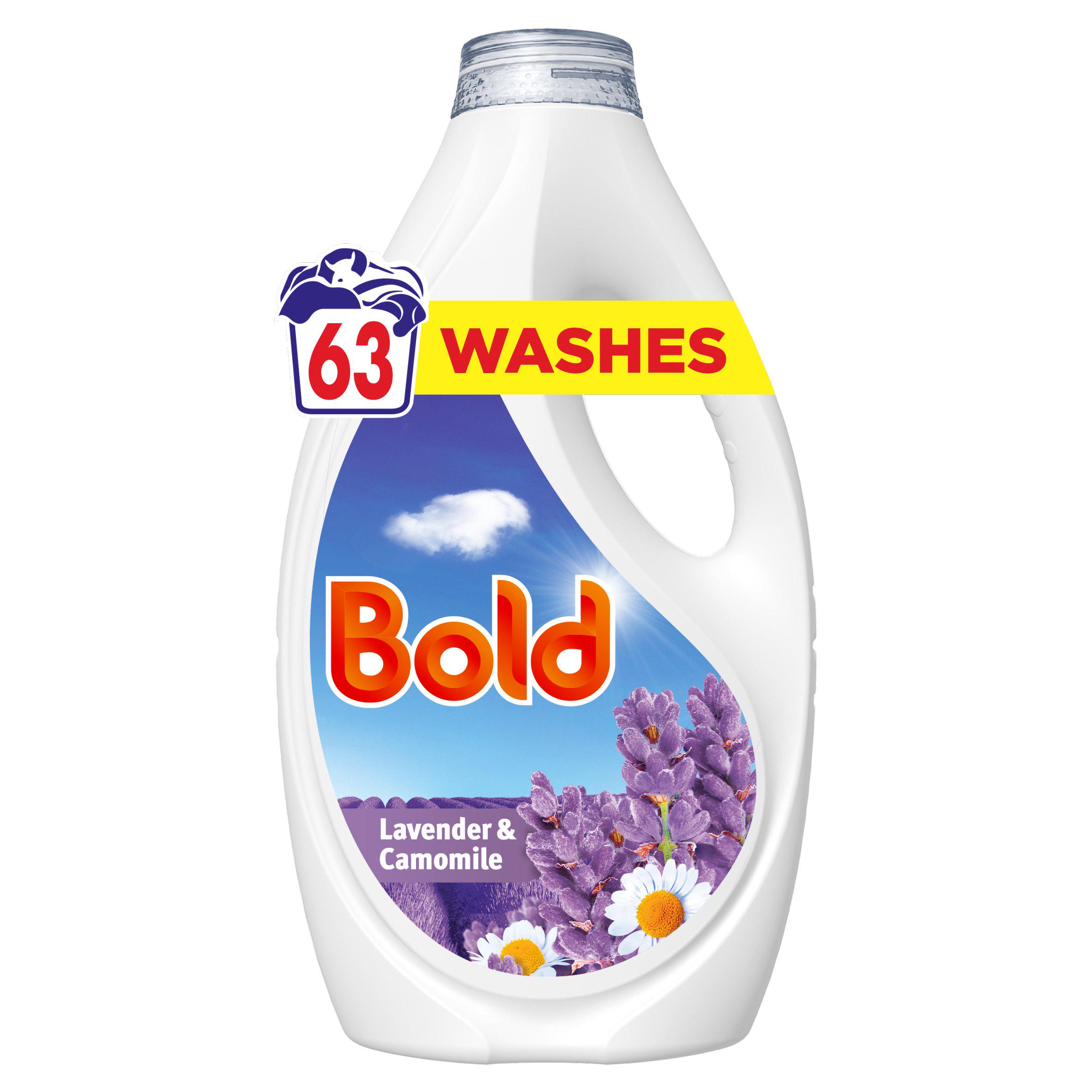 Bold Washing Liquid Lavender & Camomile 63 Washes 1953ml