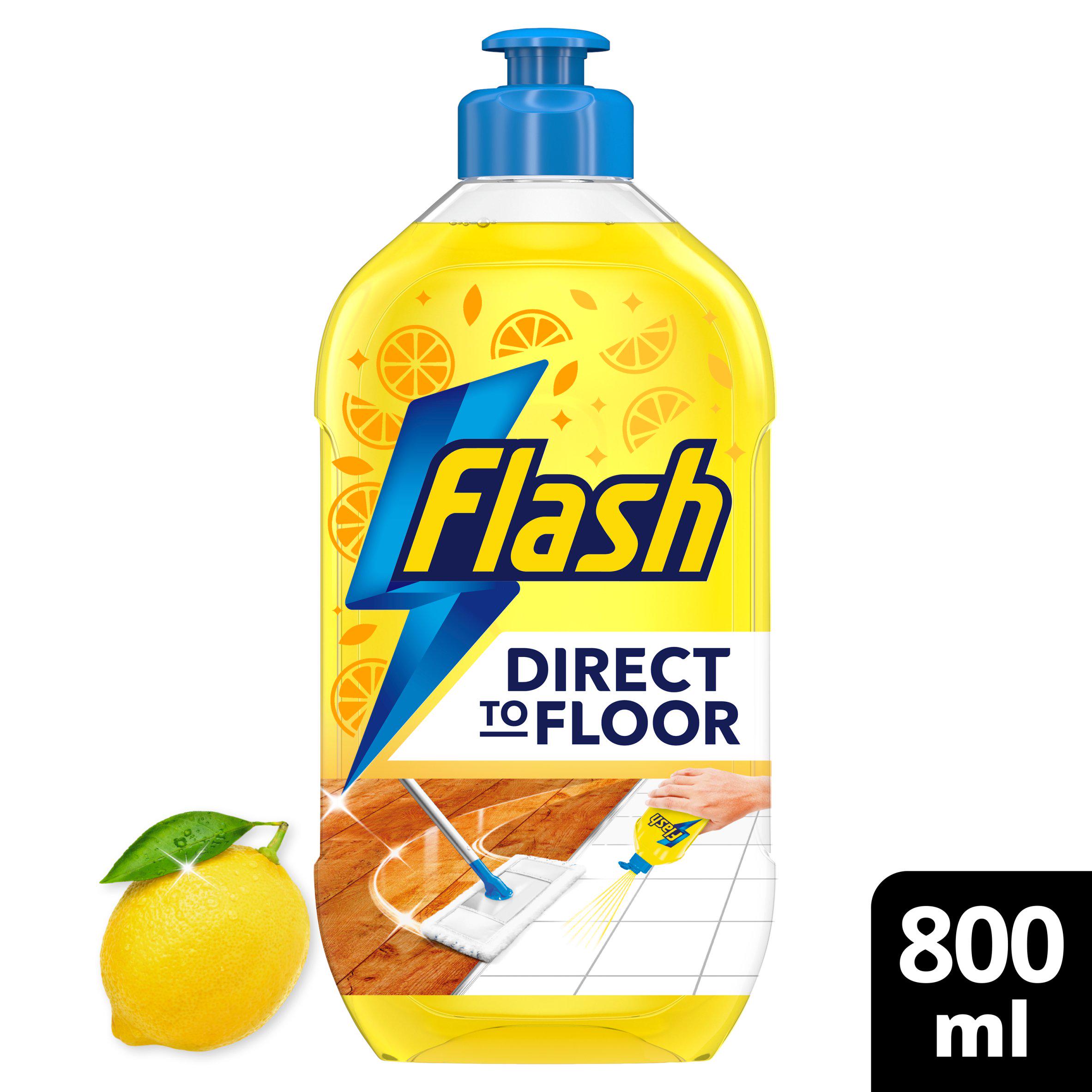 Flash Direct To Floor Fresh Lemon Zest 800ml