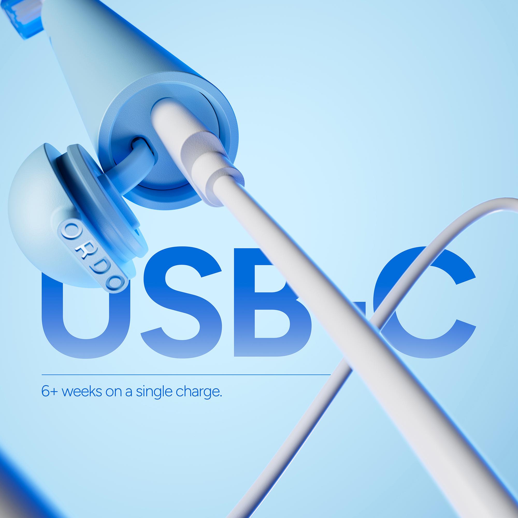 Ordo Sonic Edge Cobalt Breeze Rechargeable Toothbrush thumbnail 4