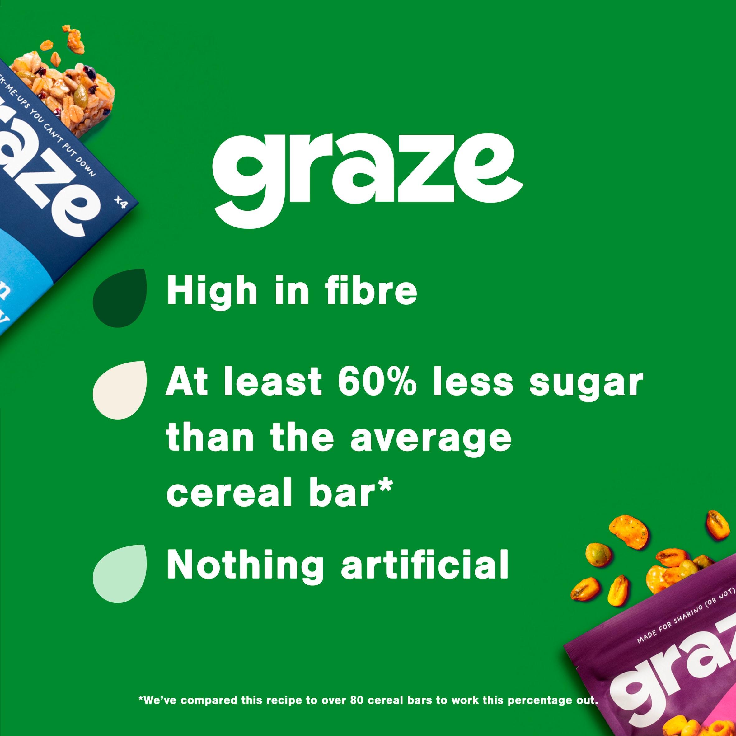 Graze  Oat Boost Flapjack snacks Honey 4x30g thumbnail 4