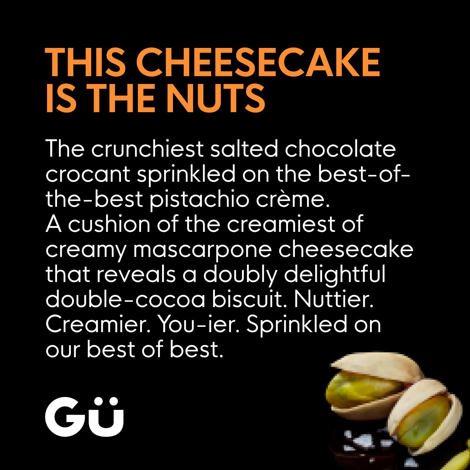 Gü 2 x 74.5g Salted Pistachio Cheesecake thumbnail 2