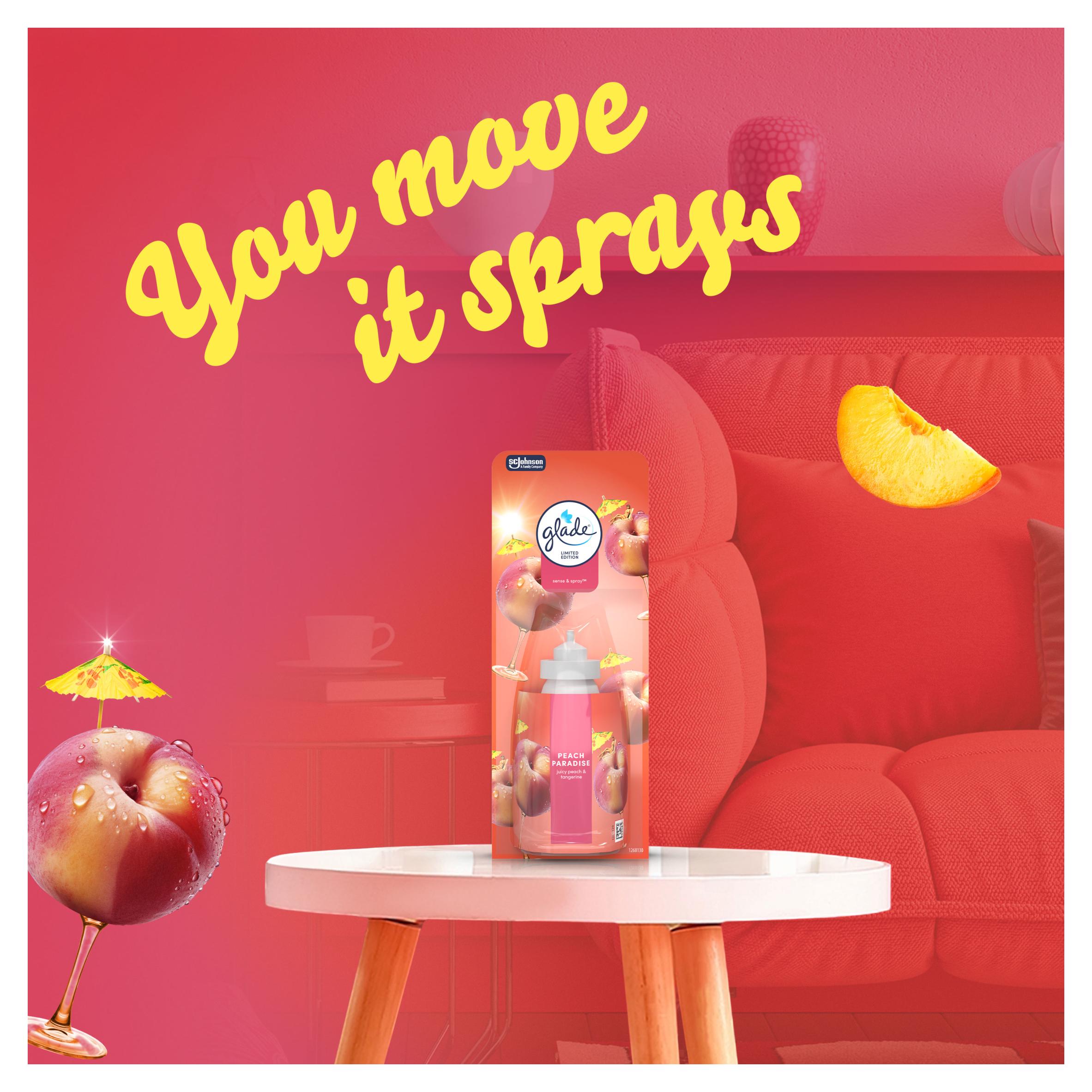 Glade Sense & Spray Peach Paradise Air Freshener Refill 18ml thumbnail 4