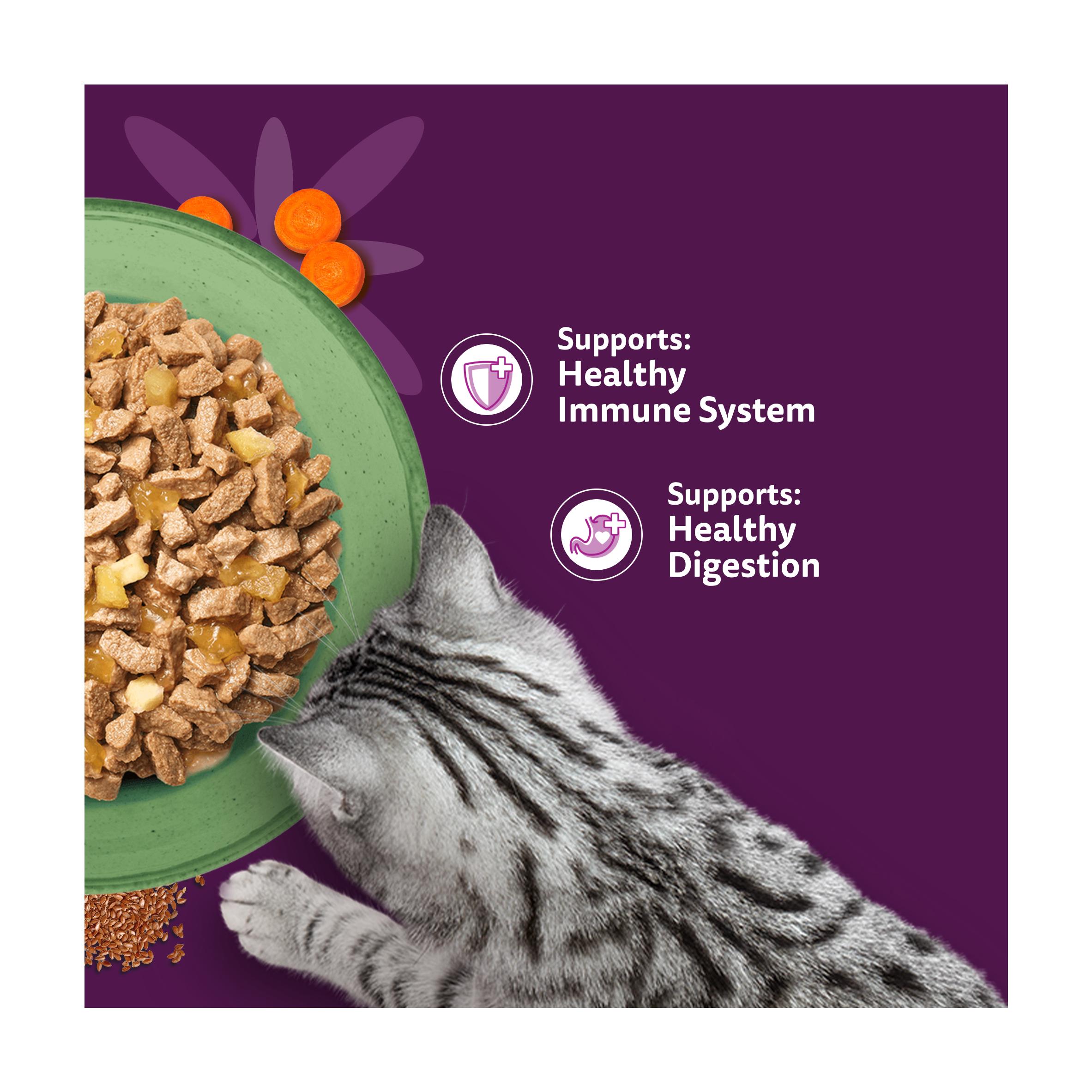 Whiskas Superfoods 6 x 50g 1+ Mixed Selection in Jelly Wet Cat Food Pouches thumbnail 3