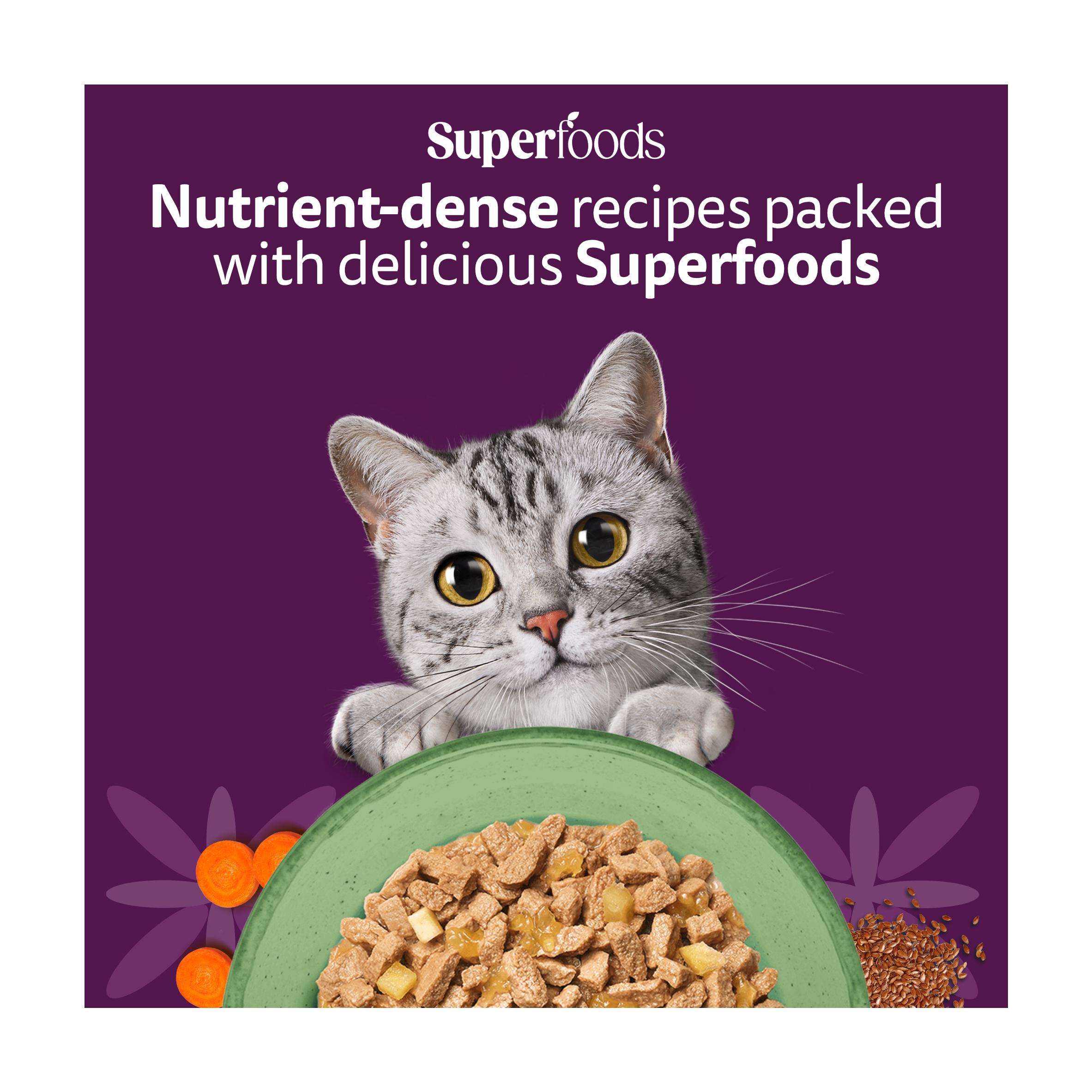 Whiskas Superfoods 6 x 50g 1+ Mixed Selection in Jelly Wet Cat Food Pouches thumbnail 6