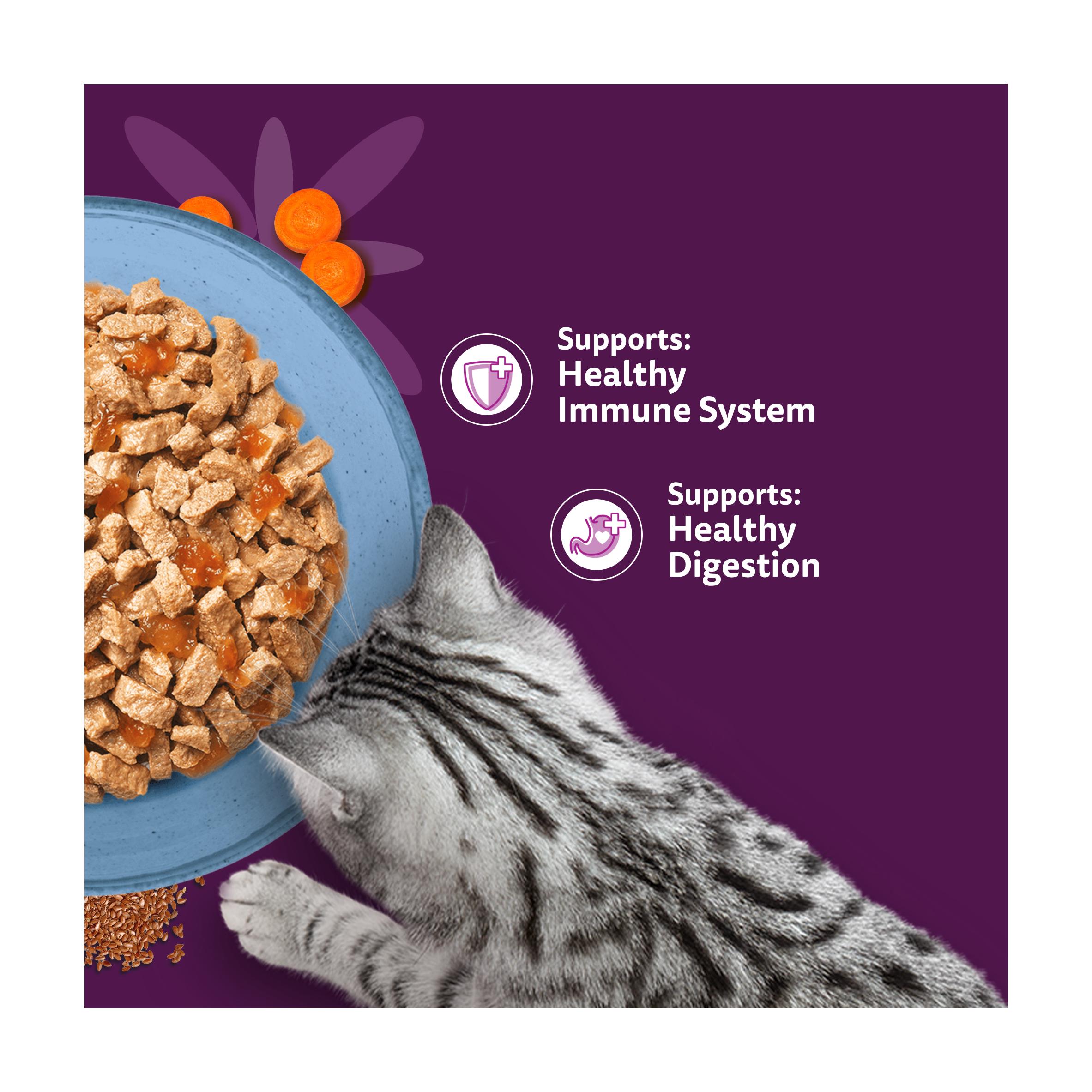 Whiskas Superfoods 6 x 50g 1+ Fish in Jelly Wet Cat Food Pouches thumbnail 3
