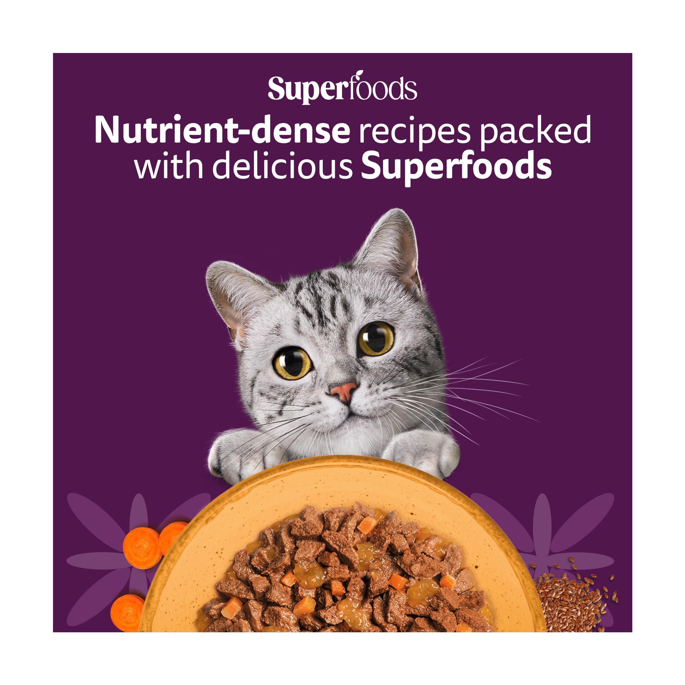 Whiskas Superfoods 6 x 50g 1+ Poultry in Jelly Wet Cat Food Pouches thumbnail 6
