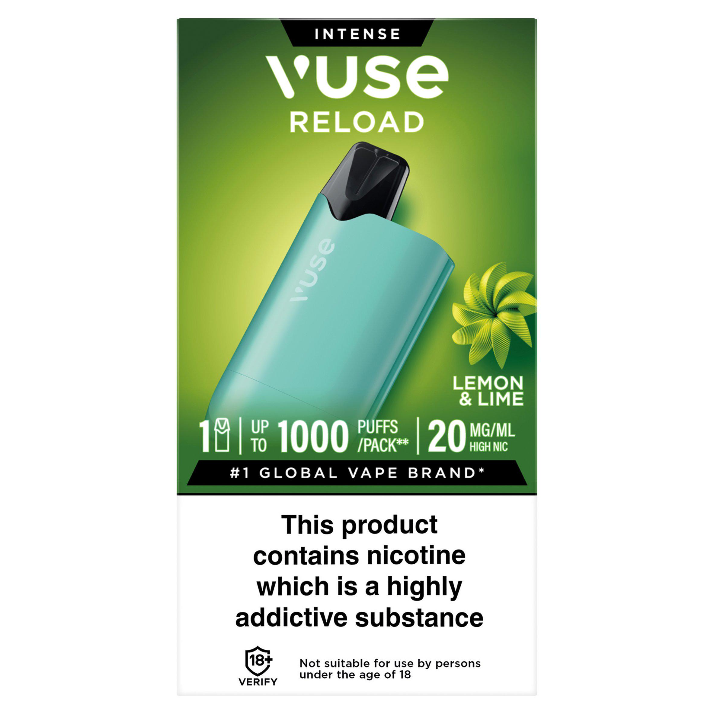Vuse 20mg Reload Box Lemon & Lime