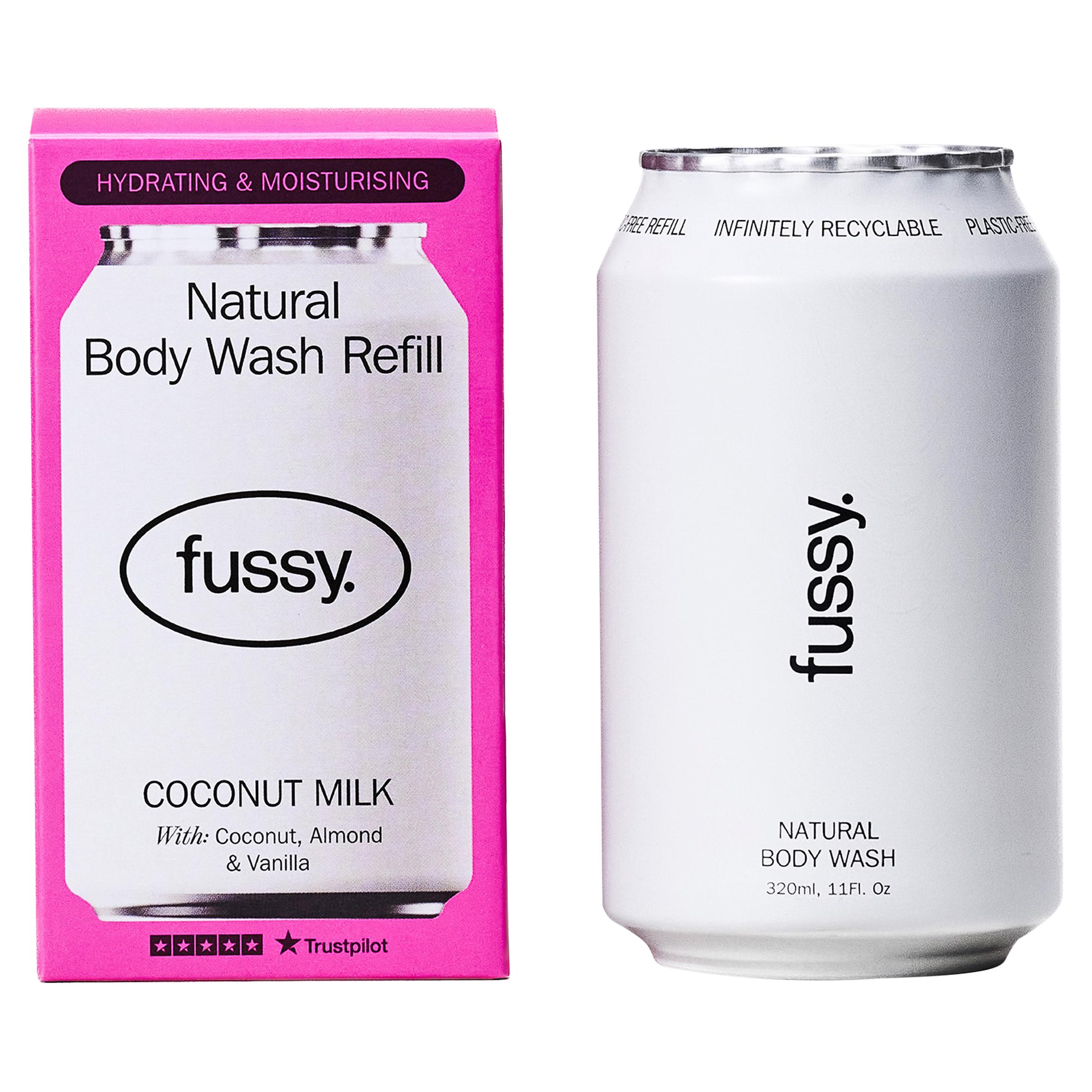 Fussy 320ml Coconut Milk Natural Body Wash Refill thumbnail 2
