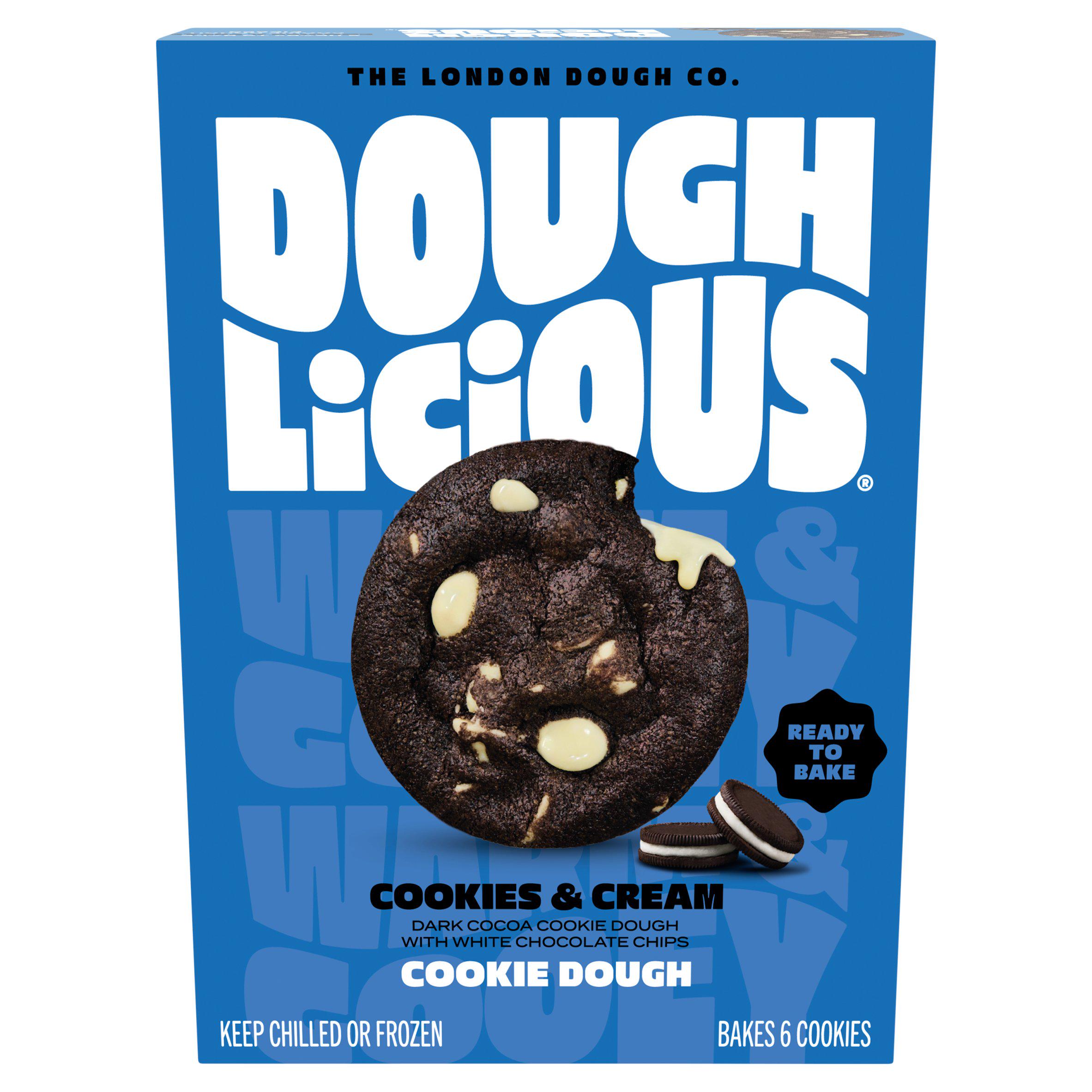 Doughlicious 6 x 34g Cookies & Cream Cookie Dough