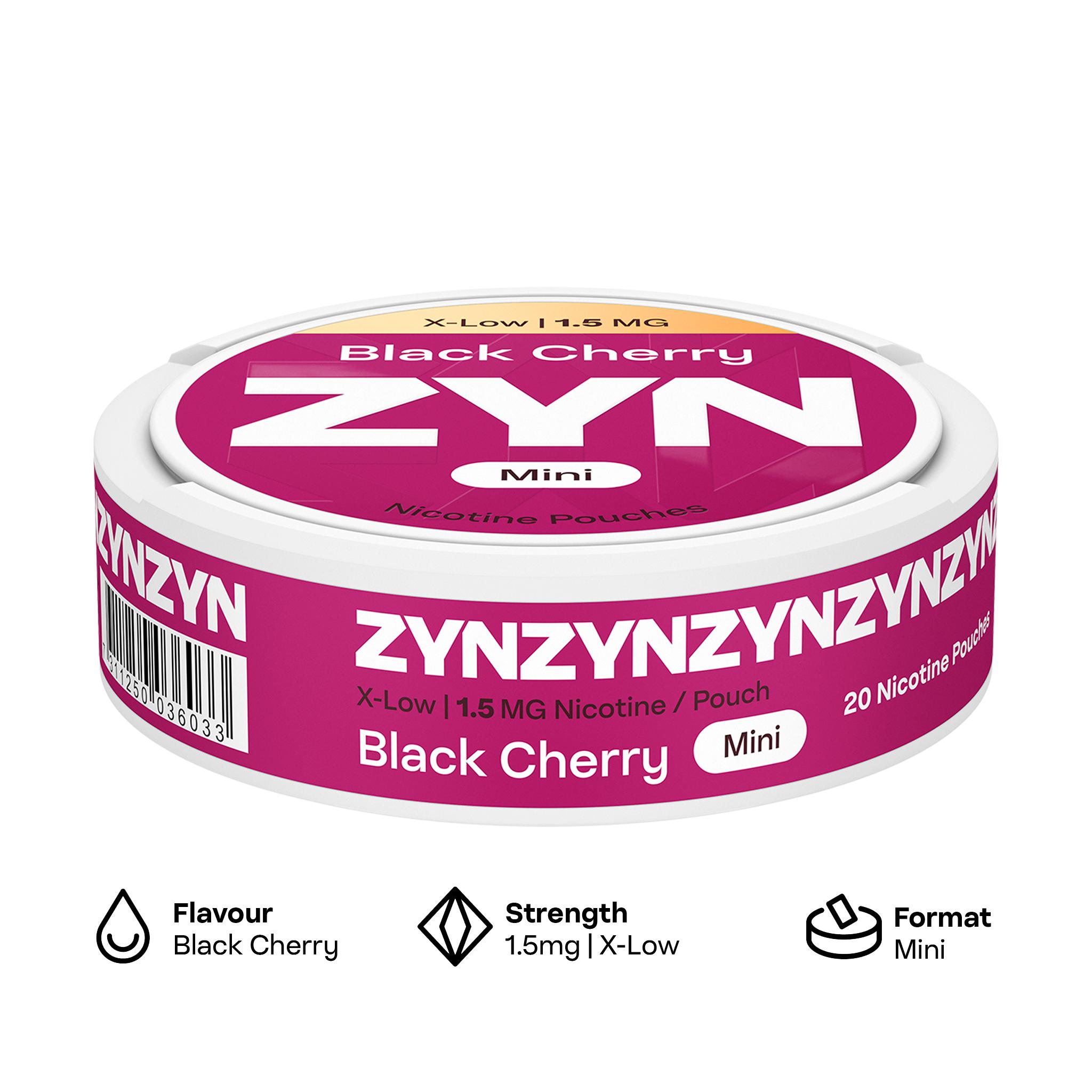 ZYN 20 Black Cherry Mini Nicotine Pouches thumbnail 2