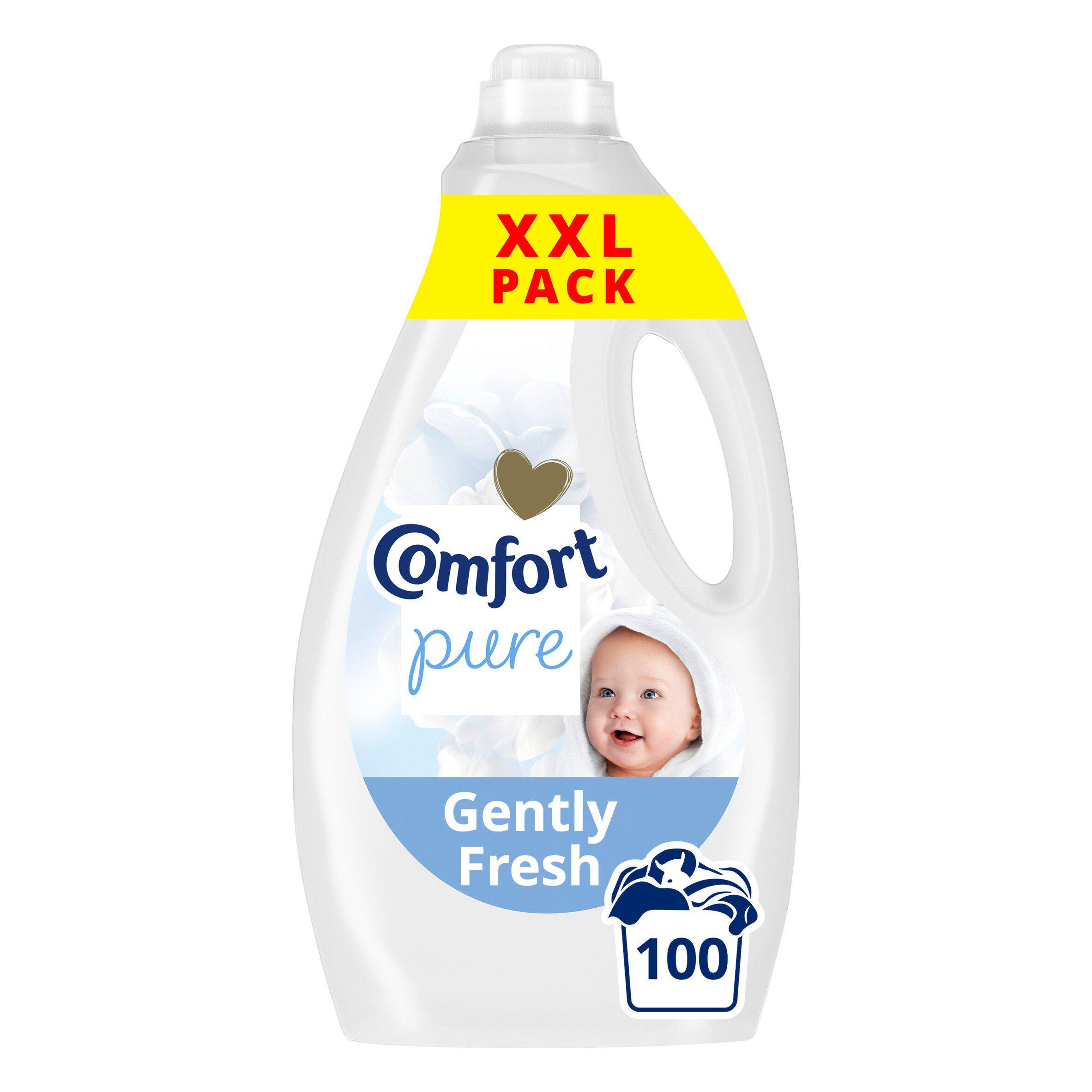 Comfort 100 Washes Pure Gently Fresh Fabric Conditioner 3L